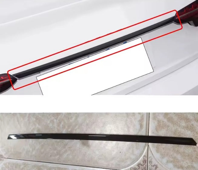 Striscia di finitura cromata nera per portellone posteriore del bagagliaio automatico per Audi A4 B9