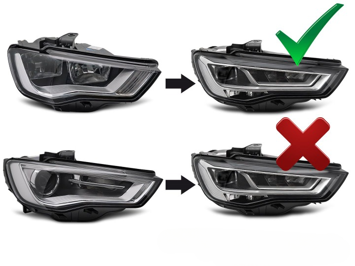 πART.8429 FARI ANTERIORI AUDI A3 (8V) 2D CABRIO 12-16π