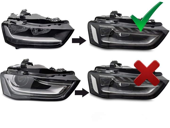 💕ART.10634 FARI ANTERIORI ADATTO PER AUDI A4 B8 12-15💕
