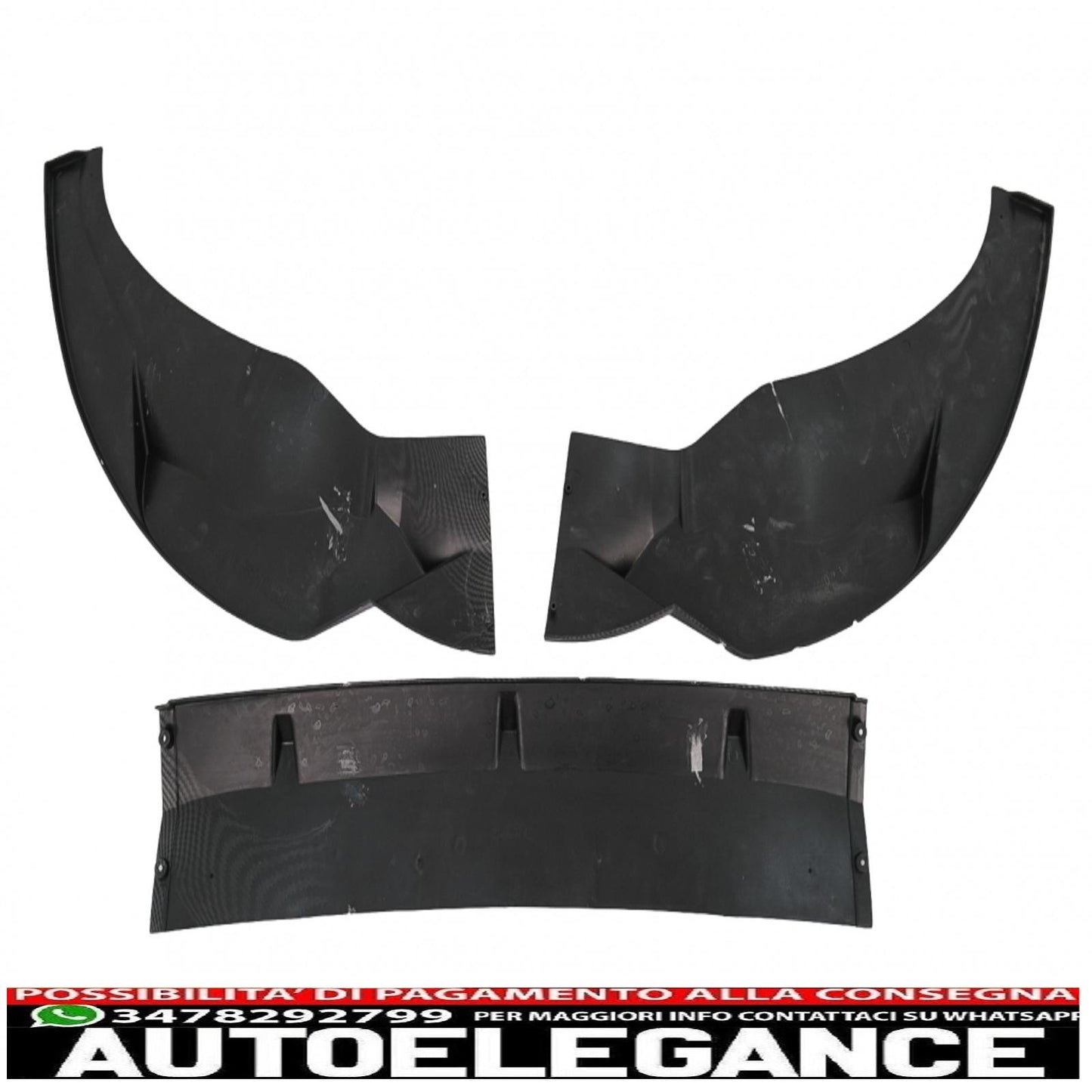 Front bumper spoiler lip suitable for bmw x3 g01 x4 g02 (2018-2020) m sport carbon film covering