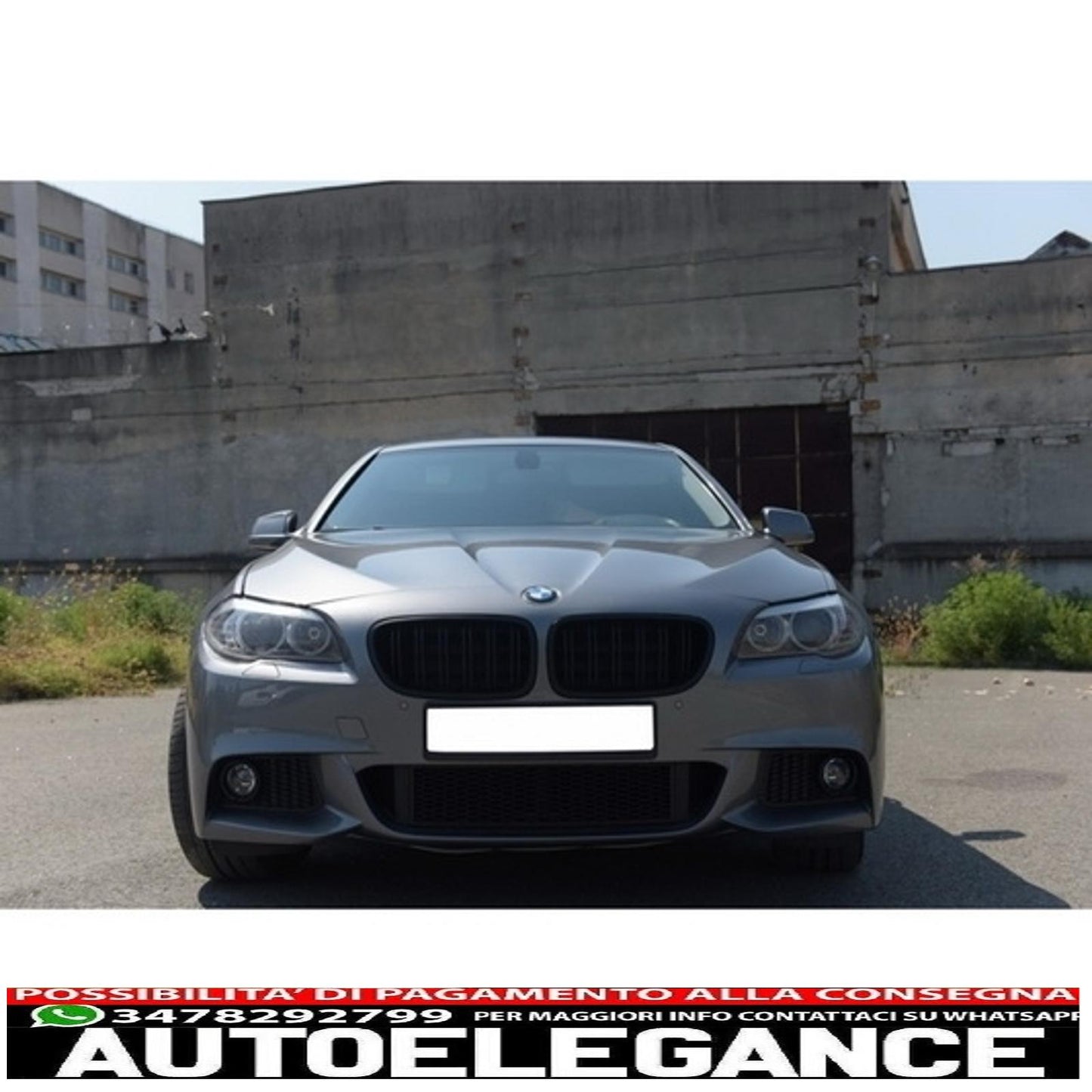 Side grilles fog light covers left/right only suitable for BMW 5 series F10 F11 (2010 onwards) bumper M-Technik design