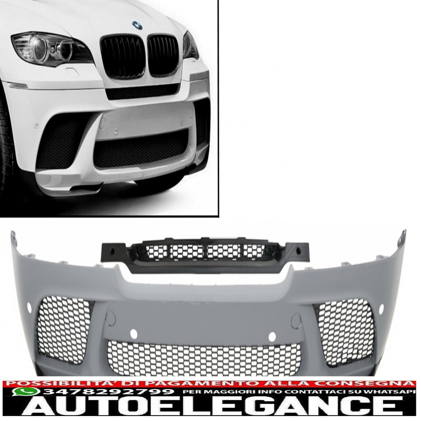 front bumper suitable for bmw x6 e71 (2008-2012) x6 e71 lci (2012-2014) x6mm m performance design