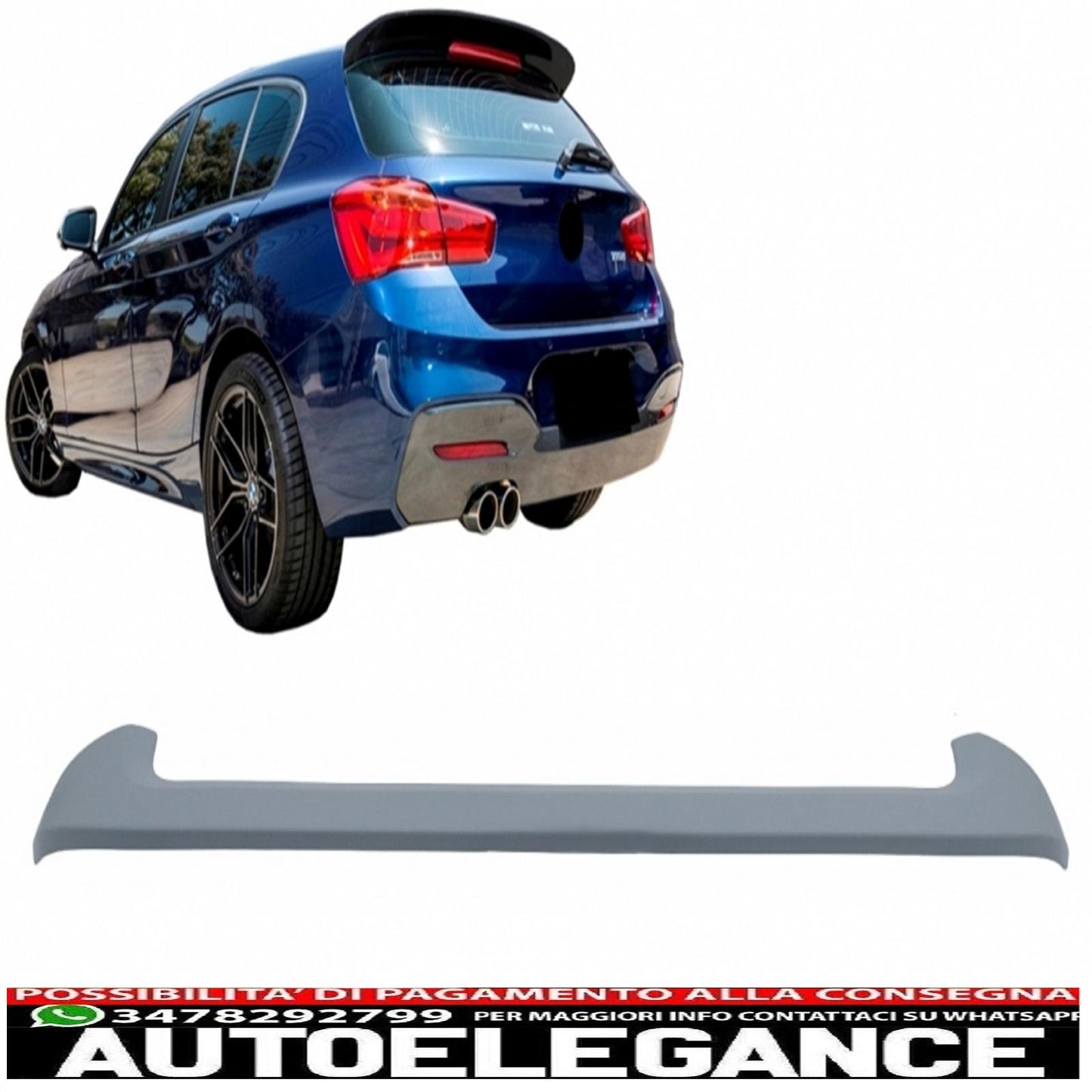 roof spoiler suitable for bmw 1 series f20 (2011-2019) m-tech design