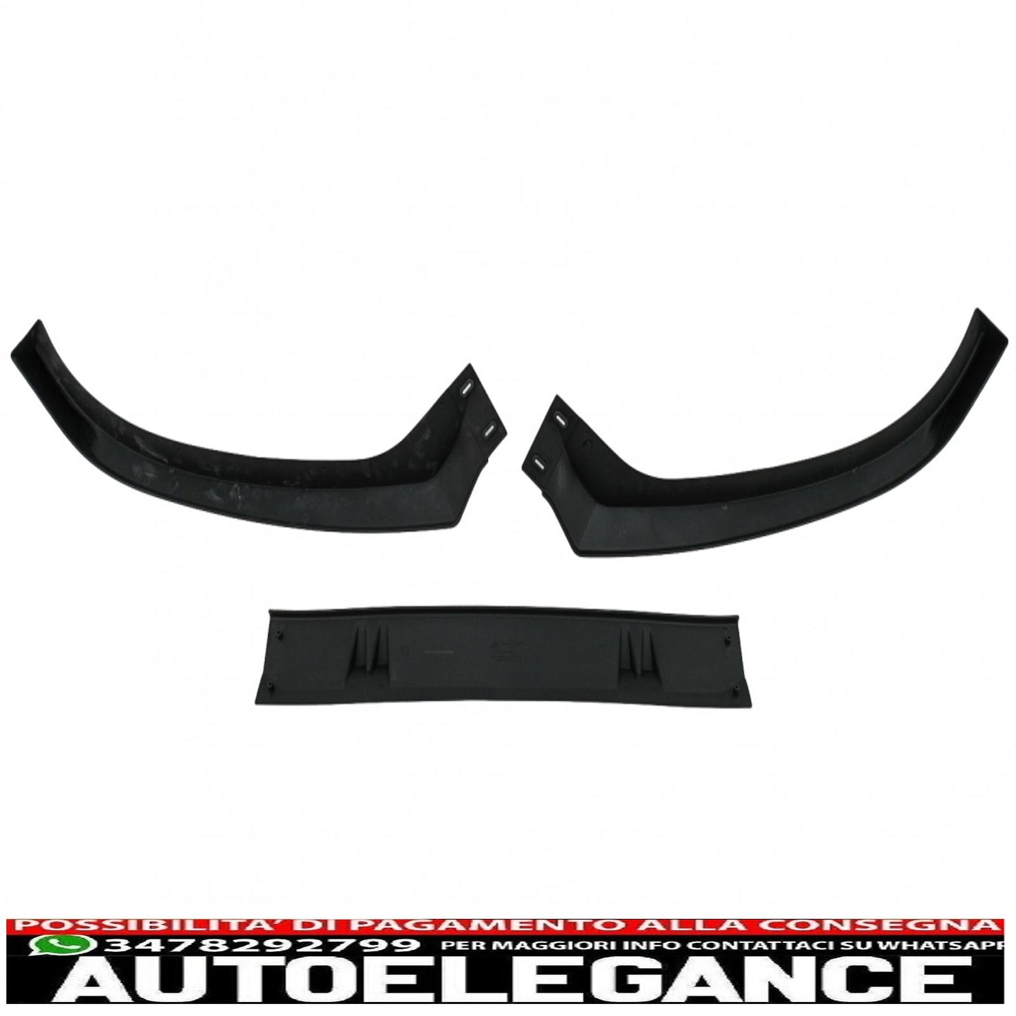 additional spoiler for front bumper suitable for audi a4 b8.5 facelift (2012-2015) sedan avant piano black
