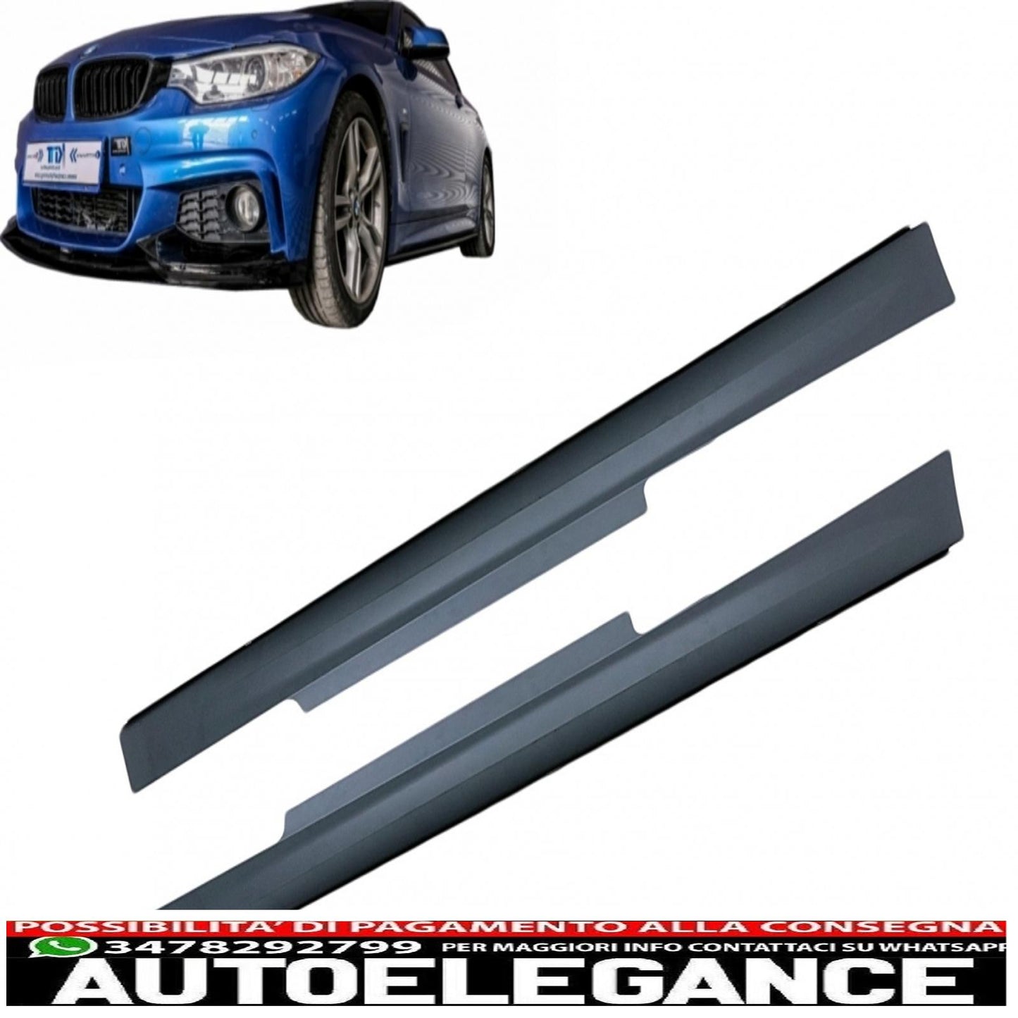 side skirts suitable for bmw 4 series f32 f33 coupe cabrio (2013-2019) m4 design