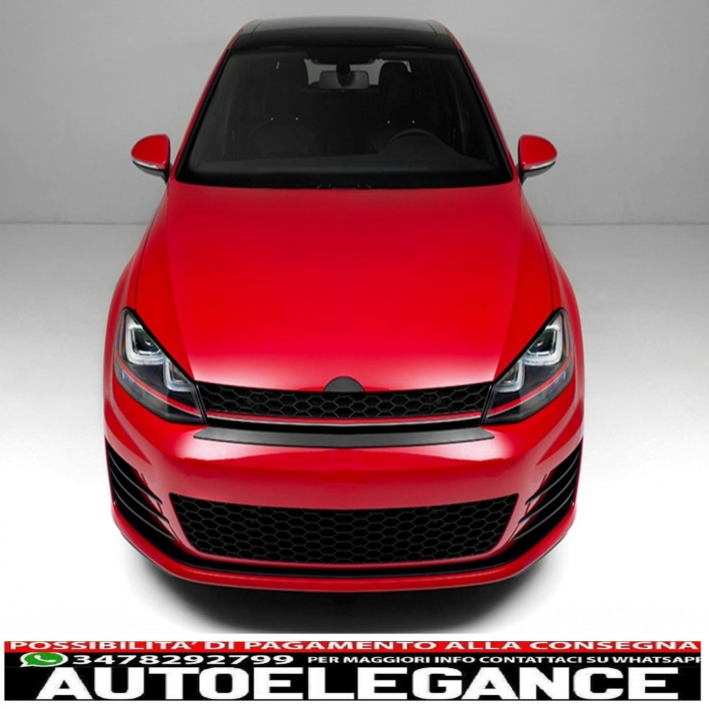 central grille without badge suitable for vw golf 7 vii (2012-2017) gti r-line design