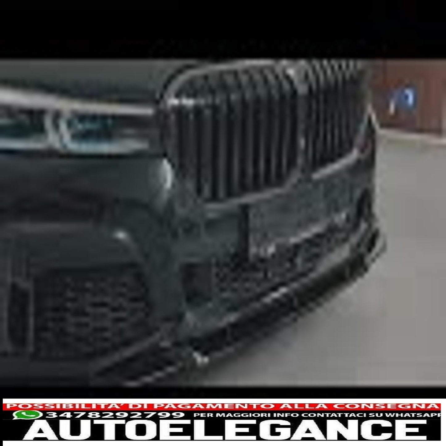 Front Bumper Spoiler Lip Suitable for BMW 7 Series G11 G12 LCI M Sport (02.2019-up) Piano Black