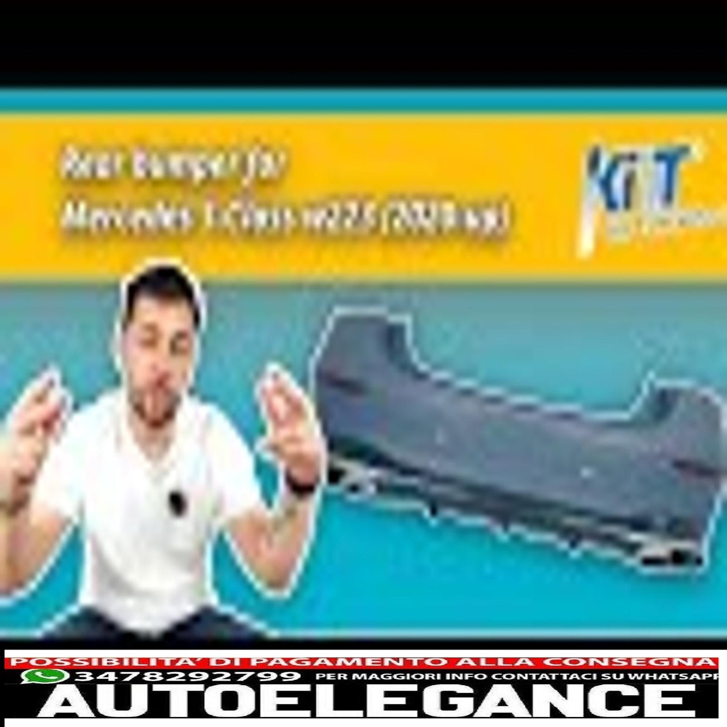 Rear bumper suitable for mercedes s class w223 v223 (2020-up) sport line design