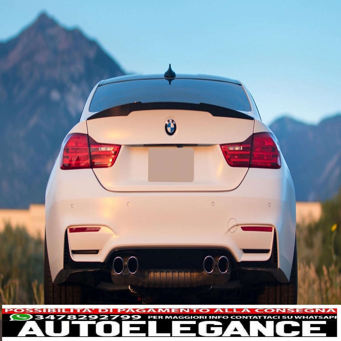 trunk spoiler suitable for bmw 4 series gran coupe f36 (2014-up) m4 csl design