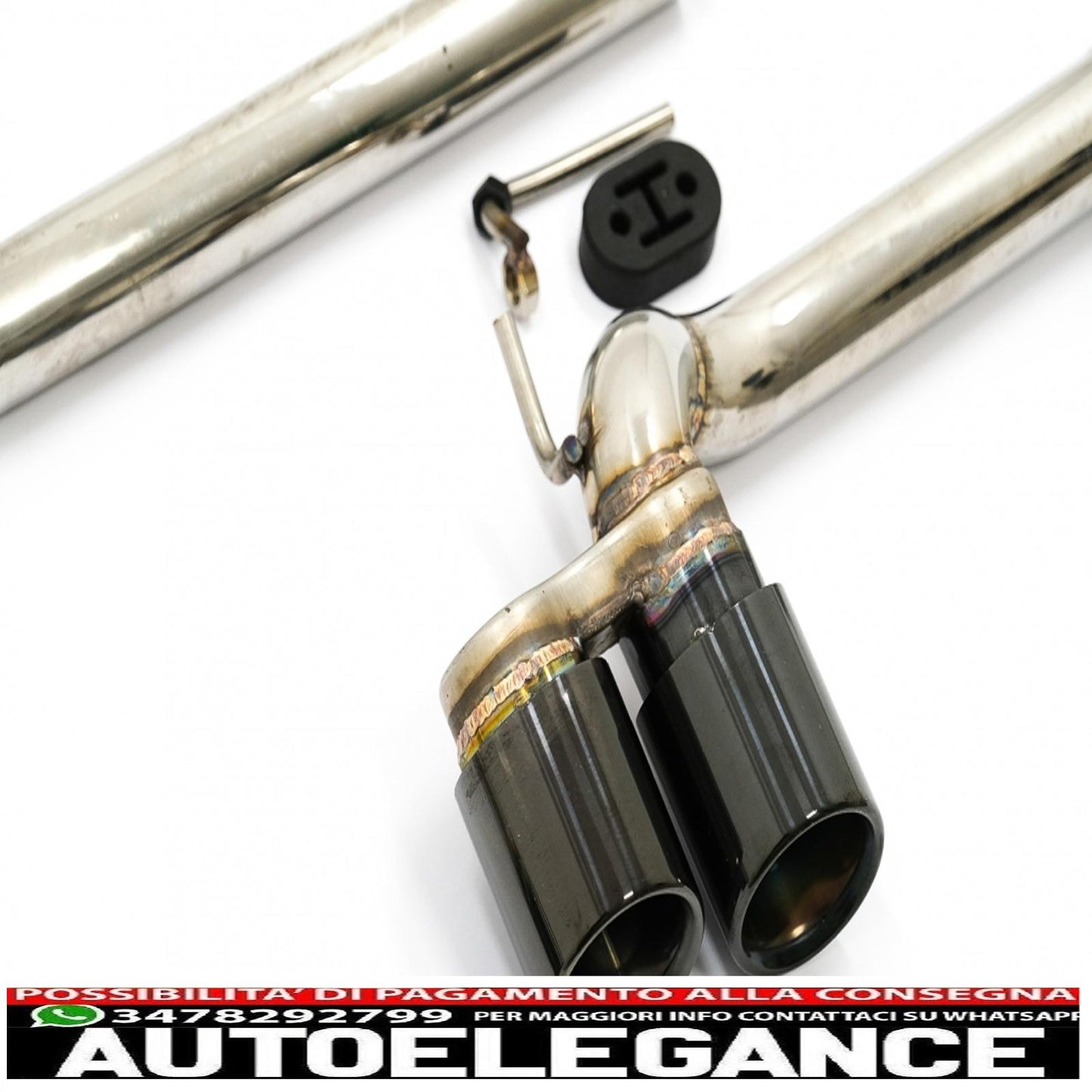 double exhaust tips black double exhaust tips suitable for bmw 3 series f30 f31 (2011-2018) m3 m sport design