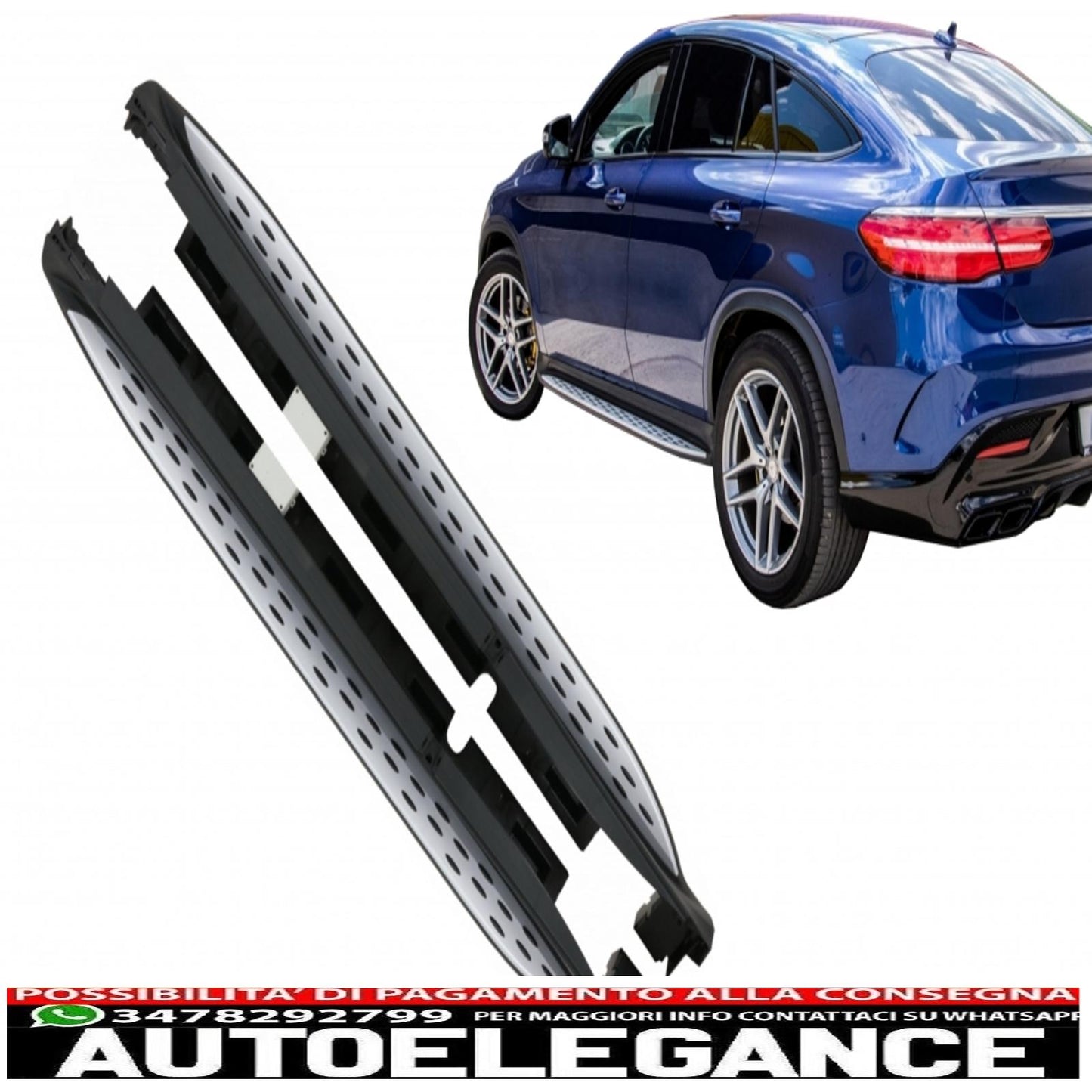Side steps suitable for mercedes gle coupe c292 (2015-2019)