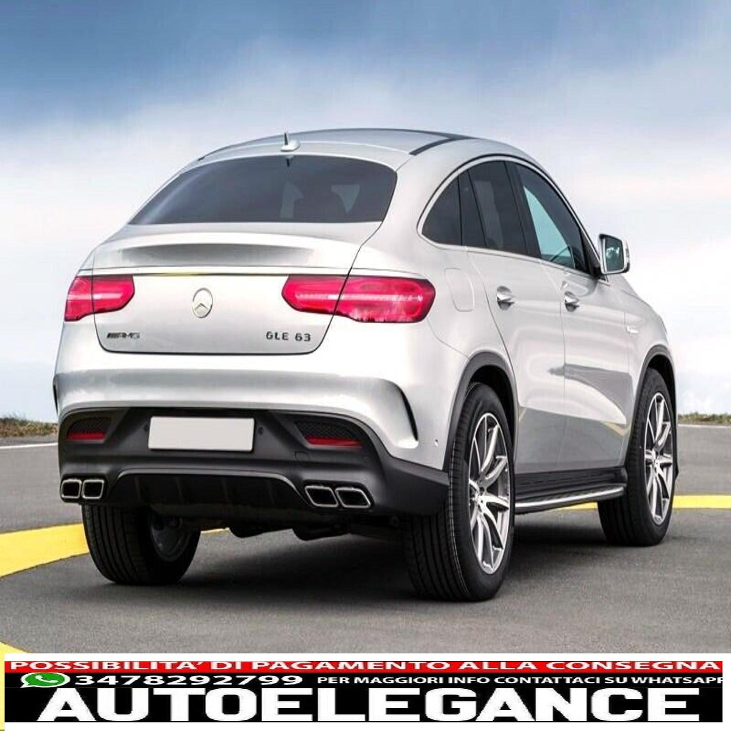 Spoiler Posteriore per Mercedes GLE Coupe C292 2015-2018-mostra il titolo originaleTesto originaleRear Spoiler for Mercedes GLE Coupe C292 2015-2018