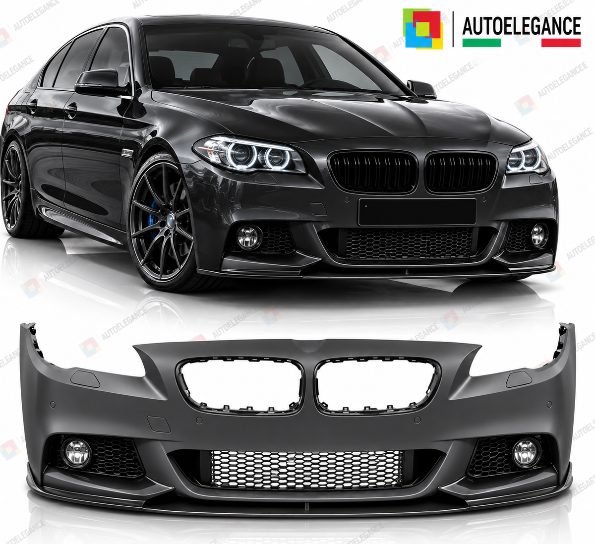 PARAURTI ANTERIORE SPORT adatto per BMW F10 LCI 13-16 LOOK M5