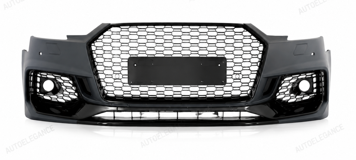 💕PARAURTI ANTERIORE AUDI A4 B9 15-19 LOOK RS4 PDC NERO💕