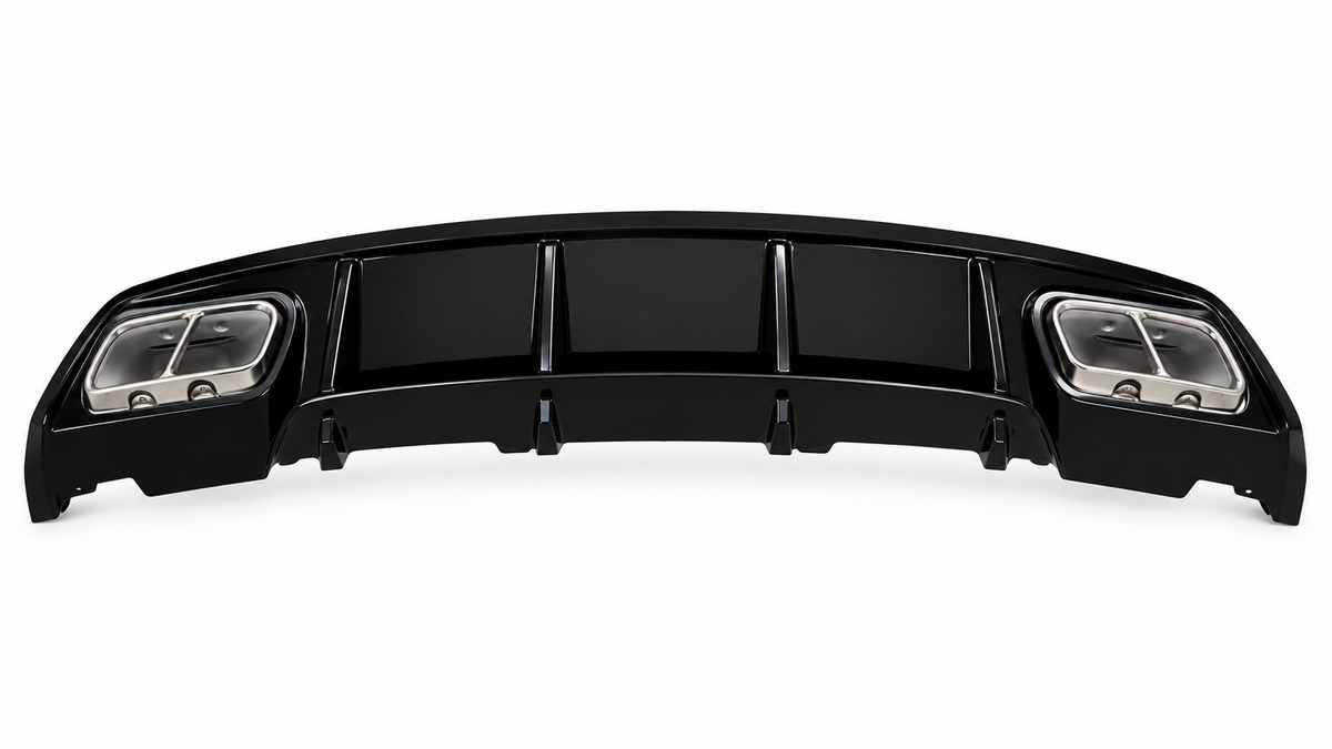 👉ART.0200 Diffusore Post.+Terminali Adatto per Mercedes Classe A W176 LookA45👈