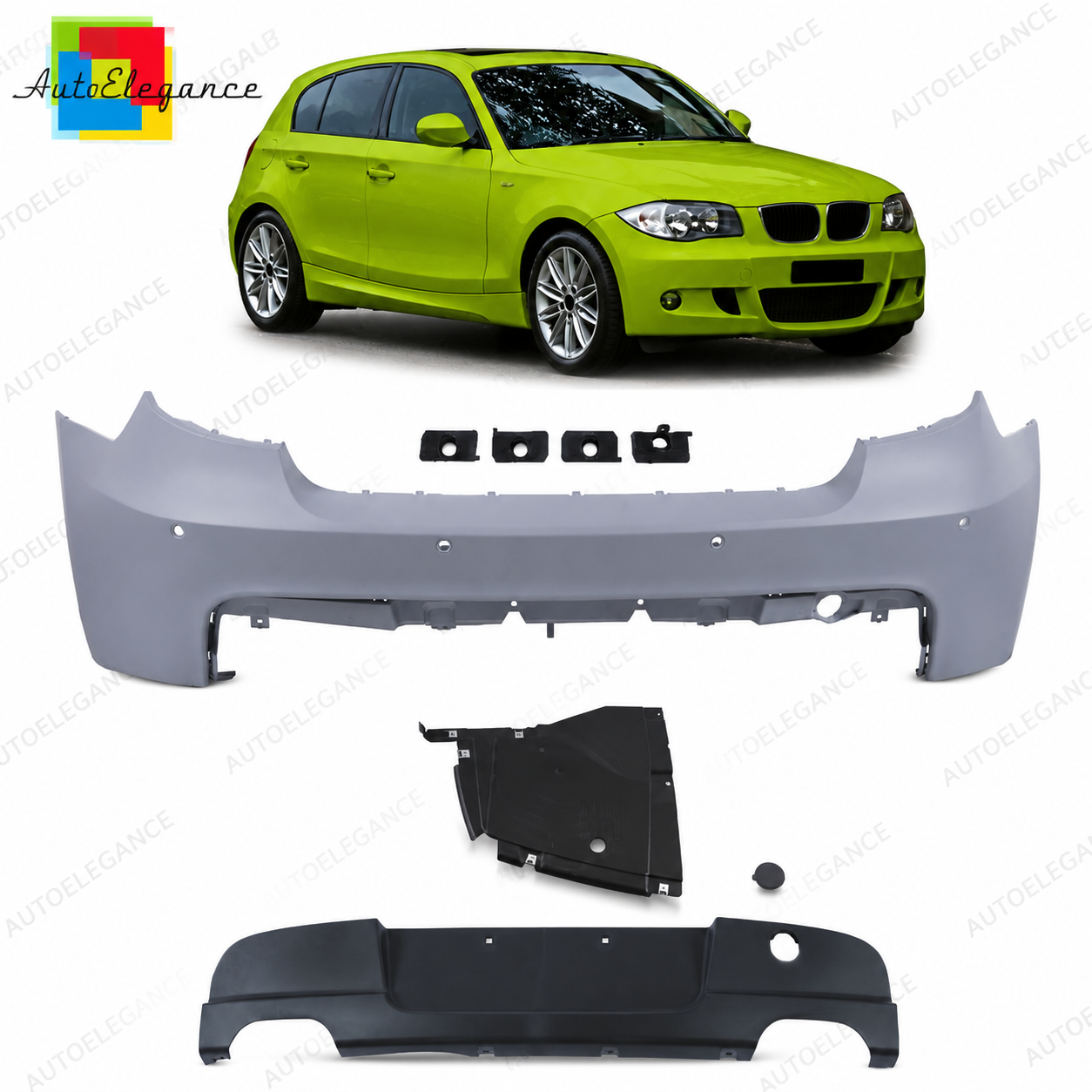 👉Paraurti Posteriore M-Tech Quad-Scarico adatto per BMW E81/E87 2004-2011 👈
