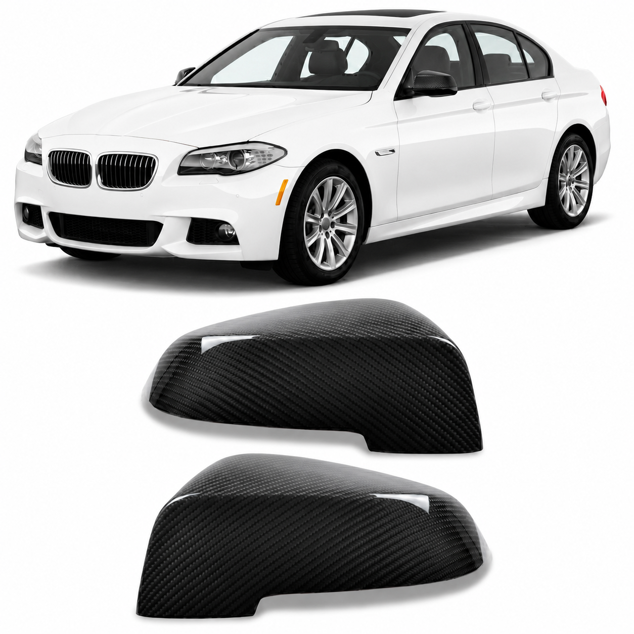 👉Calotte specchietti in carbonio per BMW Serie 5 7 2014-2017 👈