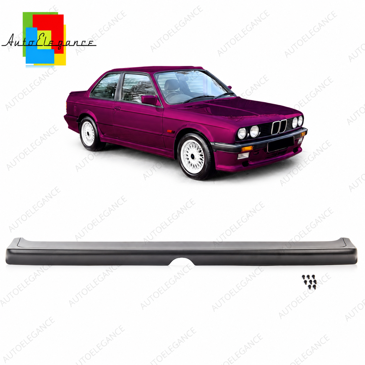 SPLITTER SUITABLE FOR VW GOLF 8 GTI GTD RLINE LOOK GLOSSY BLACK SPORTY DESIGN