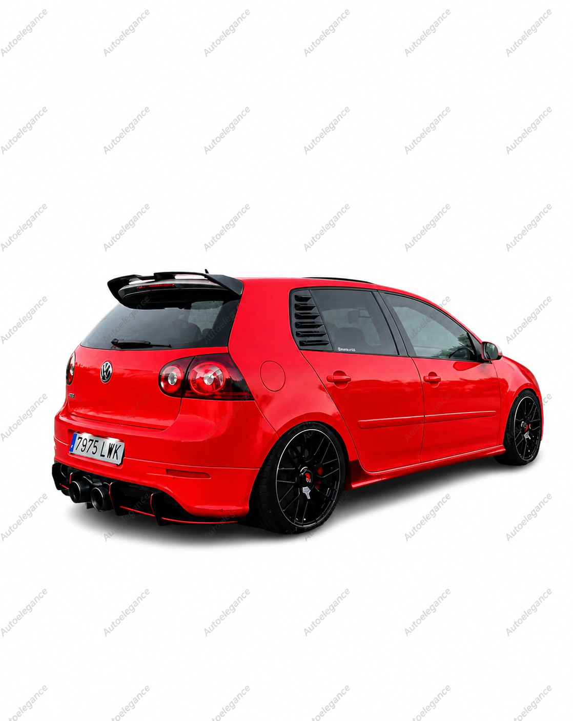 🔥ART.9921 SPOILER PER VW GOLF MK5 GTI R32 R OT STYLE 3-8 NERO LUCIDO🔥