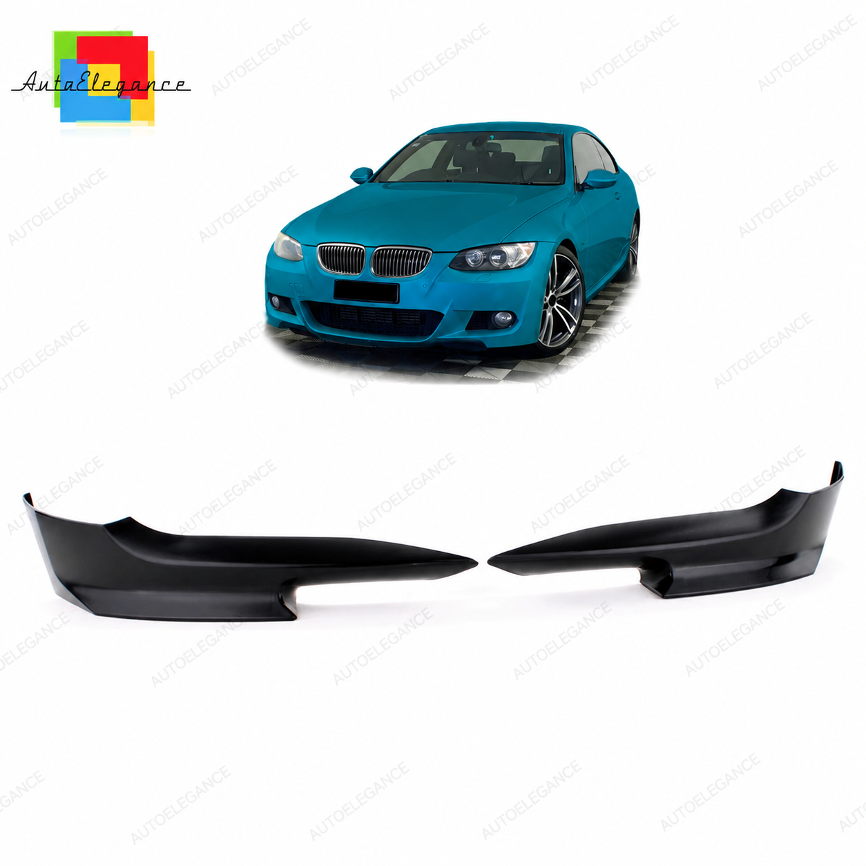 👉SPOILER ANTERIORE Labbro Nero Opaco adatto per BMW Serie 3 E92 E93 2006-2010👈