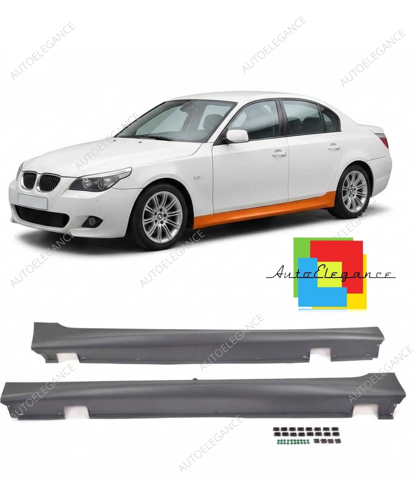 👉Set di minigonne laterali adatto per BMW Serie 5 E60 E61 2003-2010👈