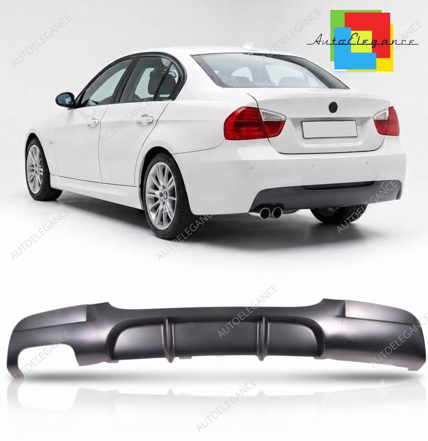 👉Diffusore posteriore adatto per BMW Serie3 E90 E91 Berlina Touring 2005-2011👈