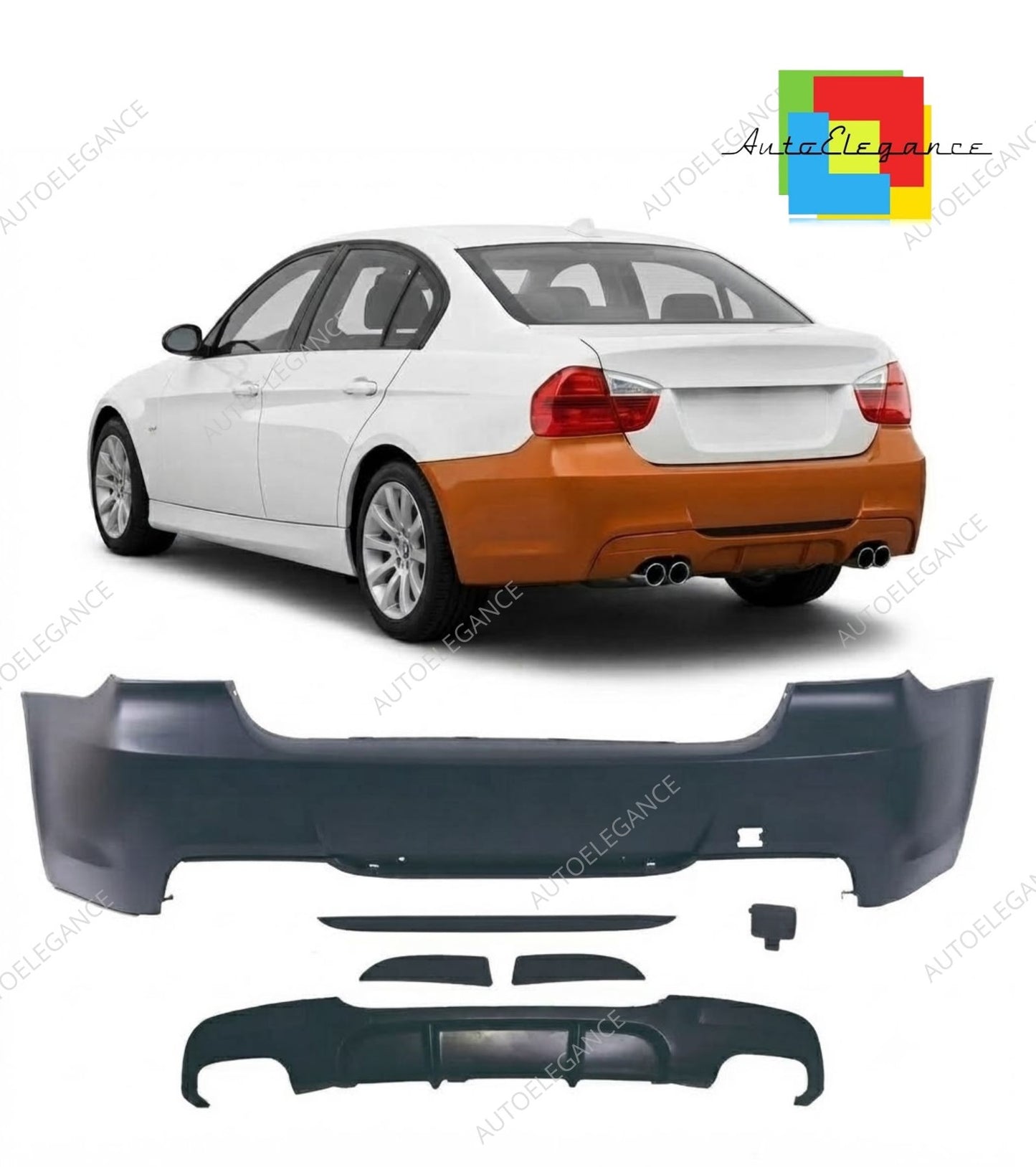SPLITTER SUITABLE FOR VW GOLF 8 GTI GTD RLINE LOOK GLOSSY BLACK SPORTY DESIGN