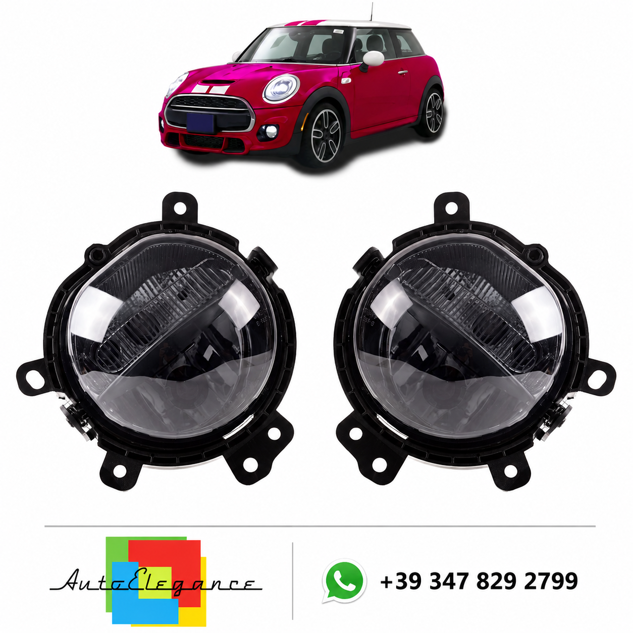 👉Fari fendinebbia fumé adatti per MINI Hatchback F56 2014-2019👈