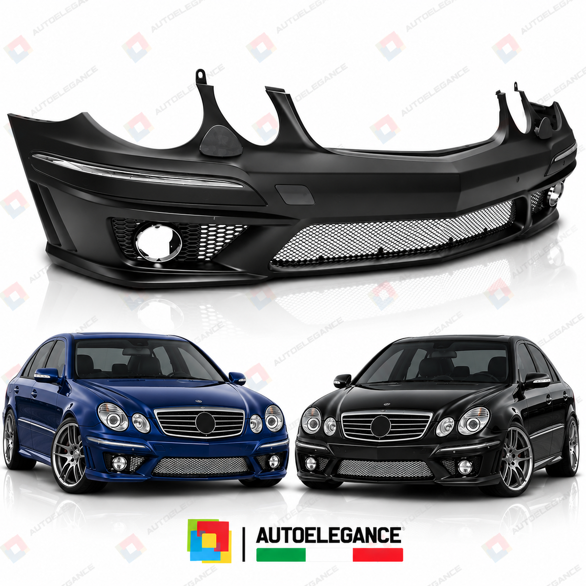 PARAURTI ANTERIORE SPORT PDC ADATTO PER MERCEDES W211 06-09