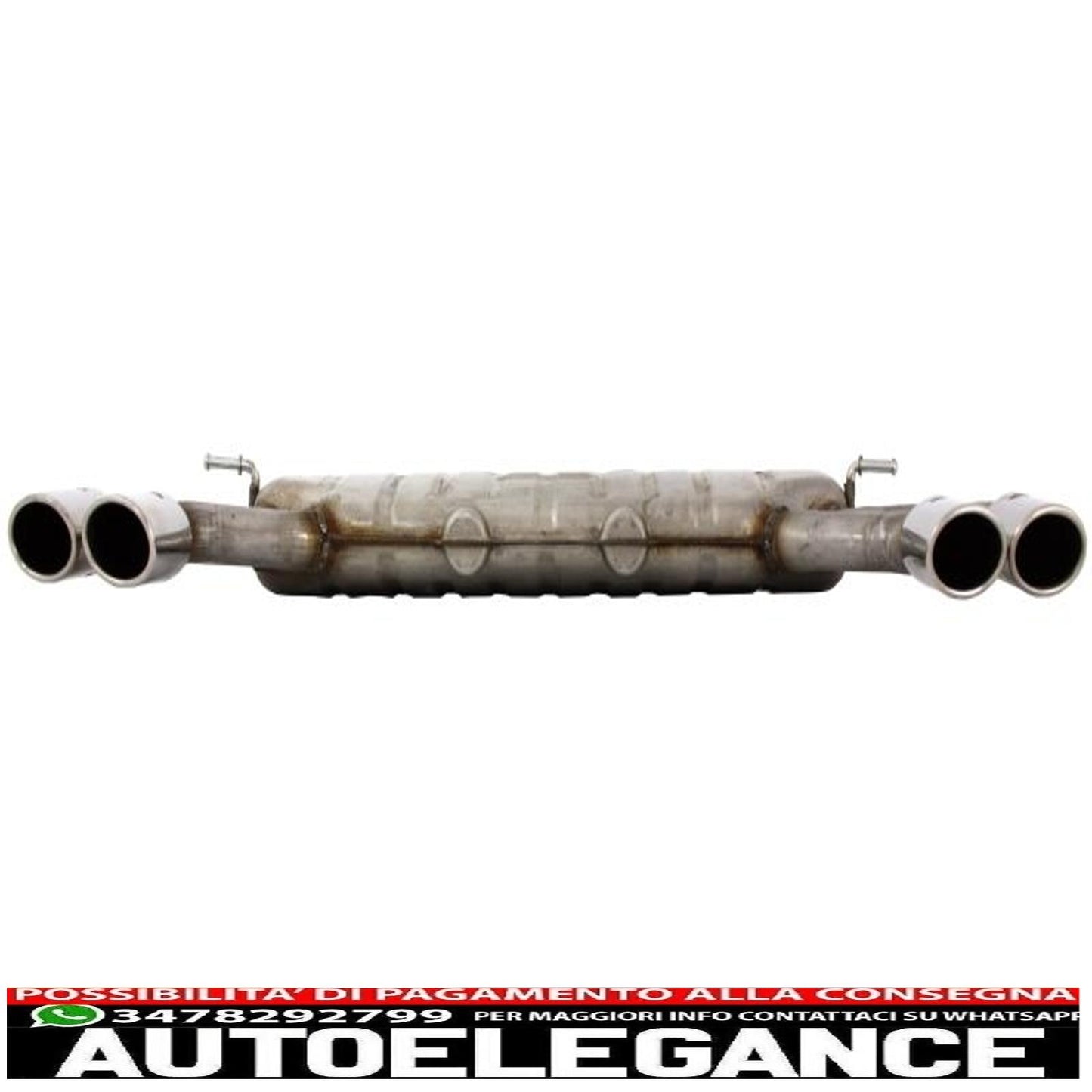 complete exhaust system suitable for audi a3 8v hatchback sportback coupe (2012-2019) s3 design
