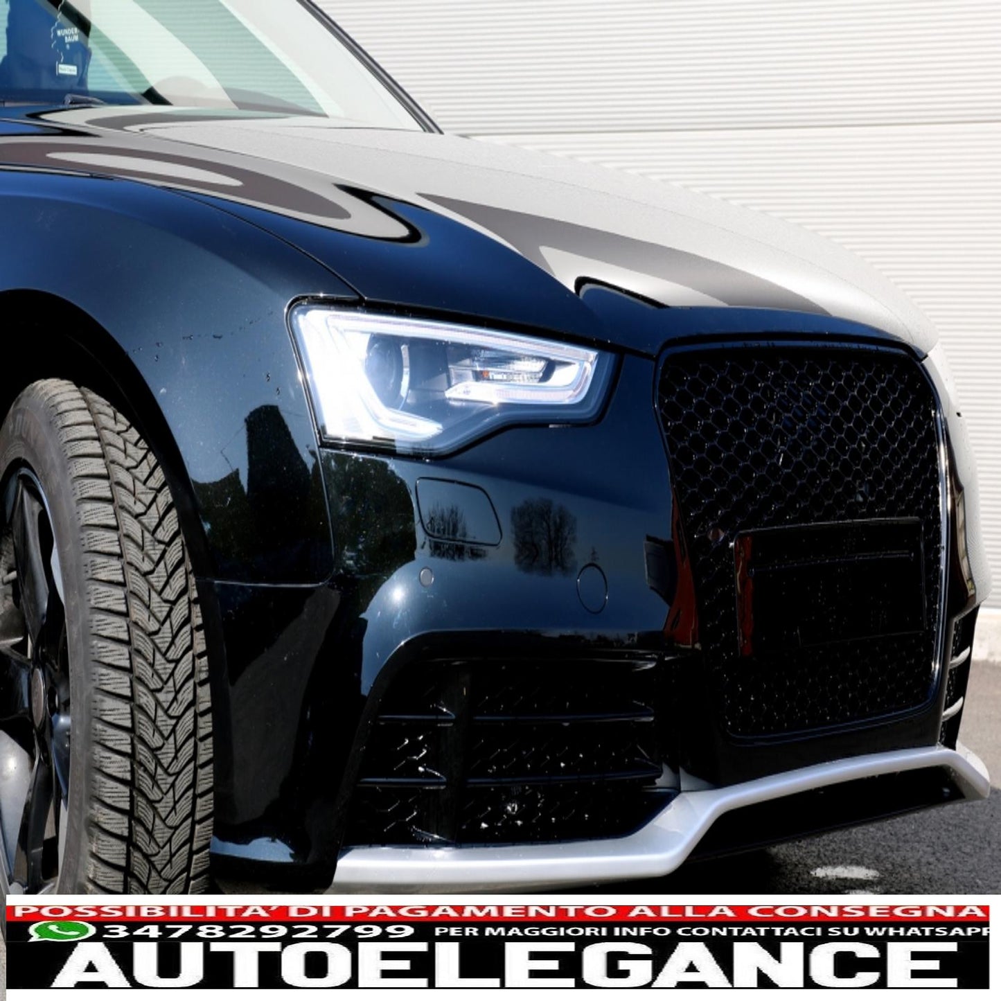 front bumper suitable for audi a5 8t restyling (2012-2016) rs5 design
