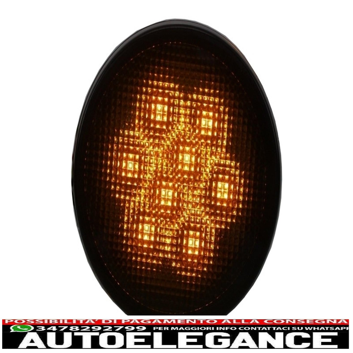 Front Center Grille with LED Turn Signal Fit for Jeep Wrangler / Rubicon JK (2007-2017) Angry Bird Design Ghost Mask