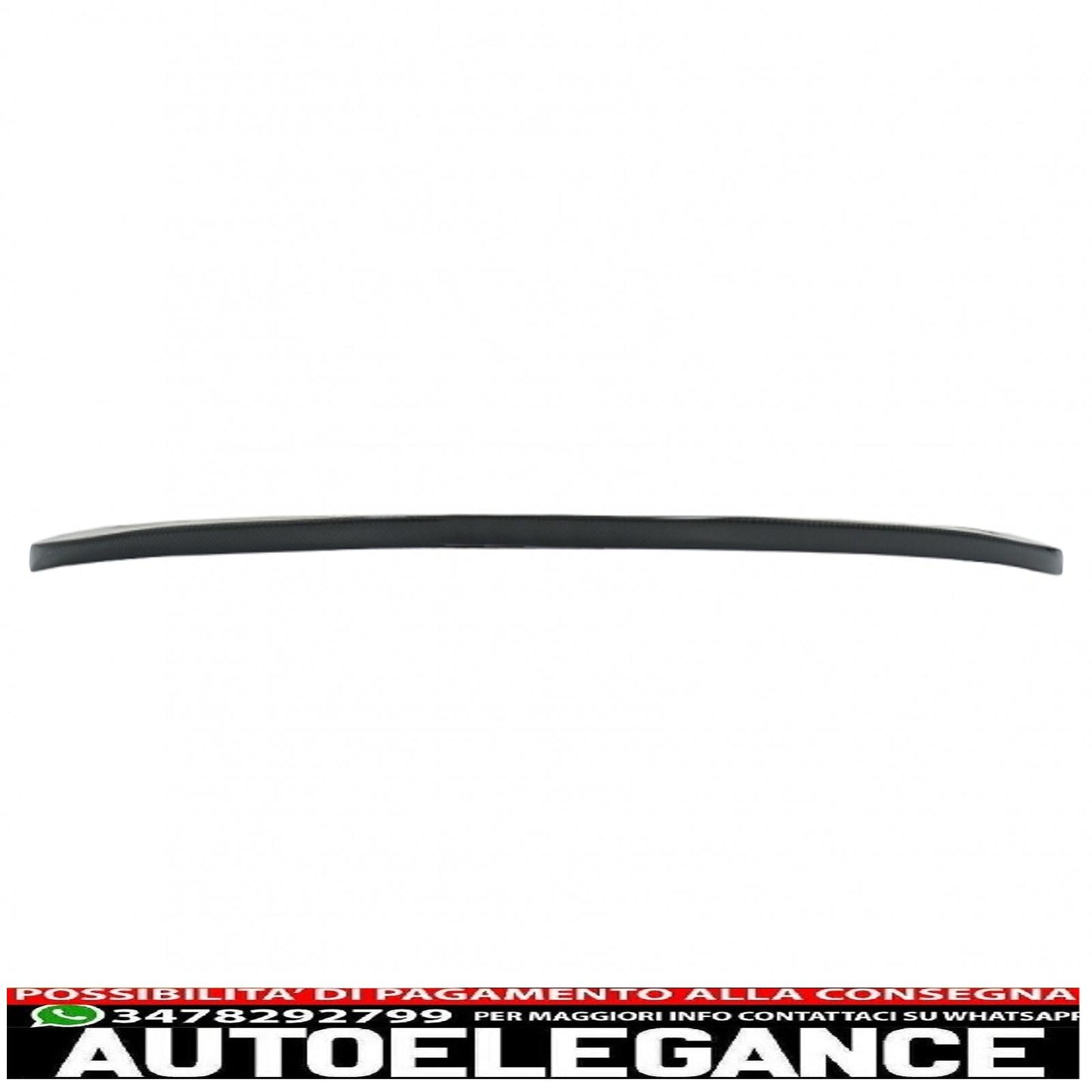 Trunk Spoiler with Turn Signal Covers, Side Marker Lights, Suitable for Tesla Model 3 (2017-up), Real Carbon