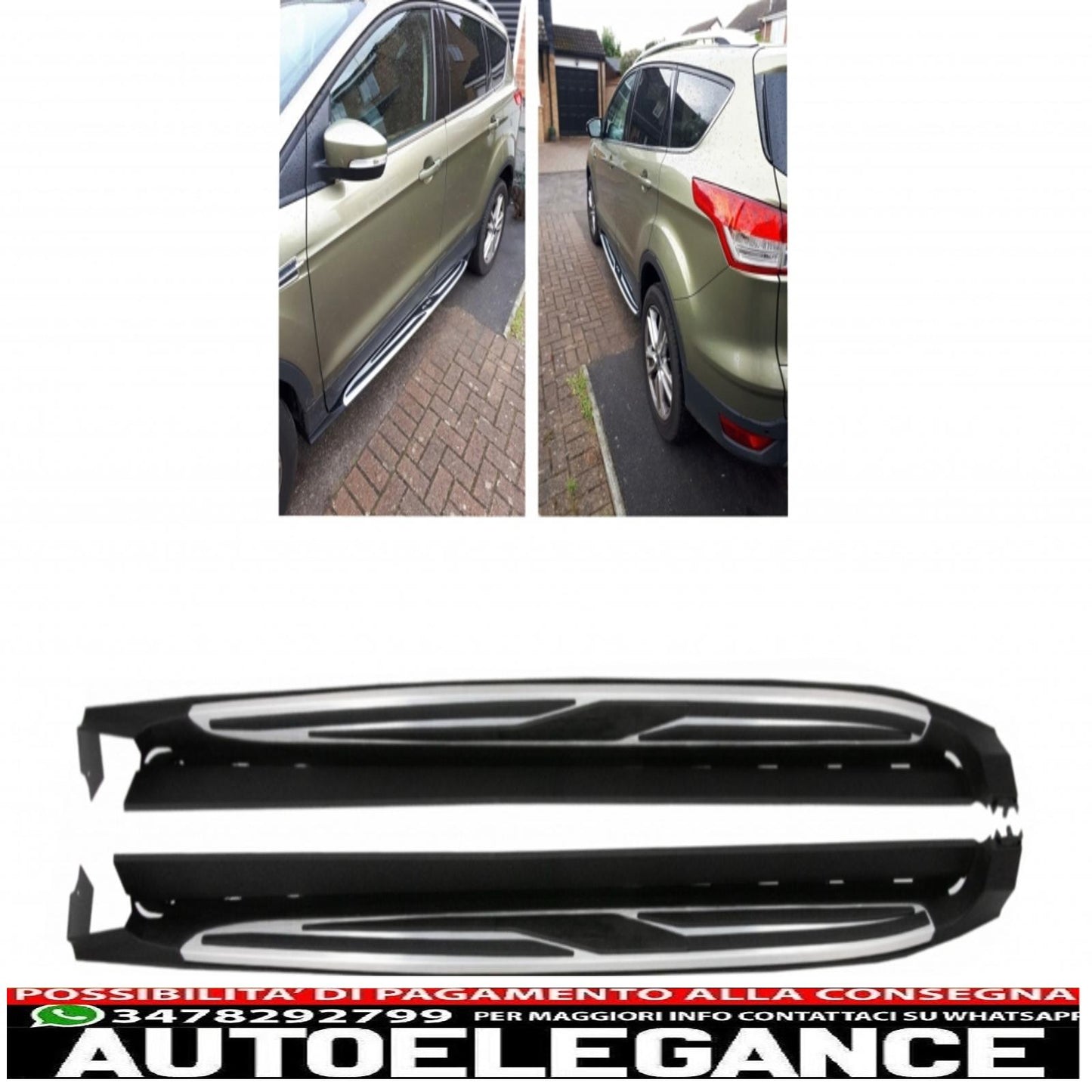 Side steps suitable for ford kuga escape ii mk2 (2013-2018)