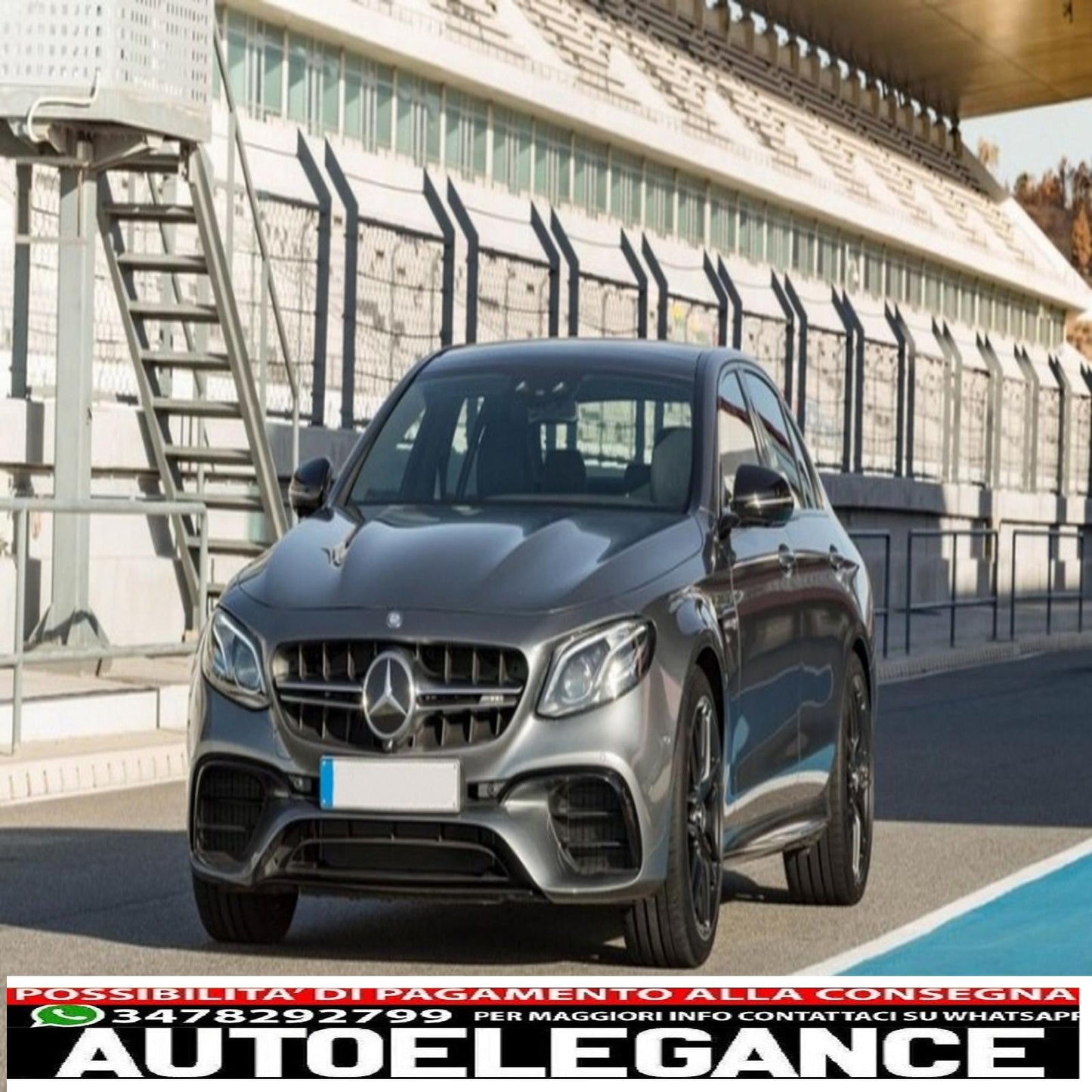 Front bumper suitable for mercedes e class w213 s213 c238 a238 (2016-2019) e63 design black edition