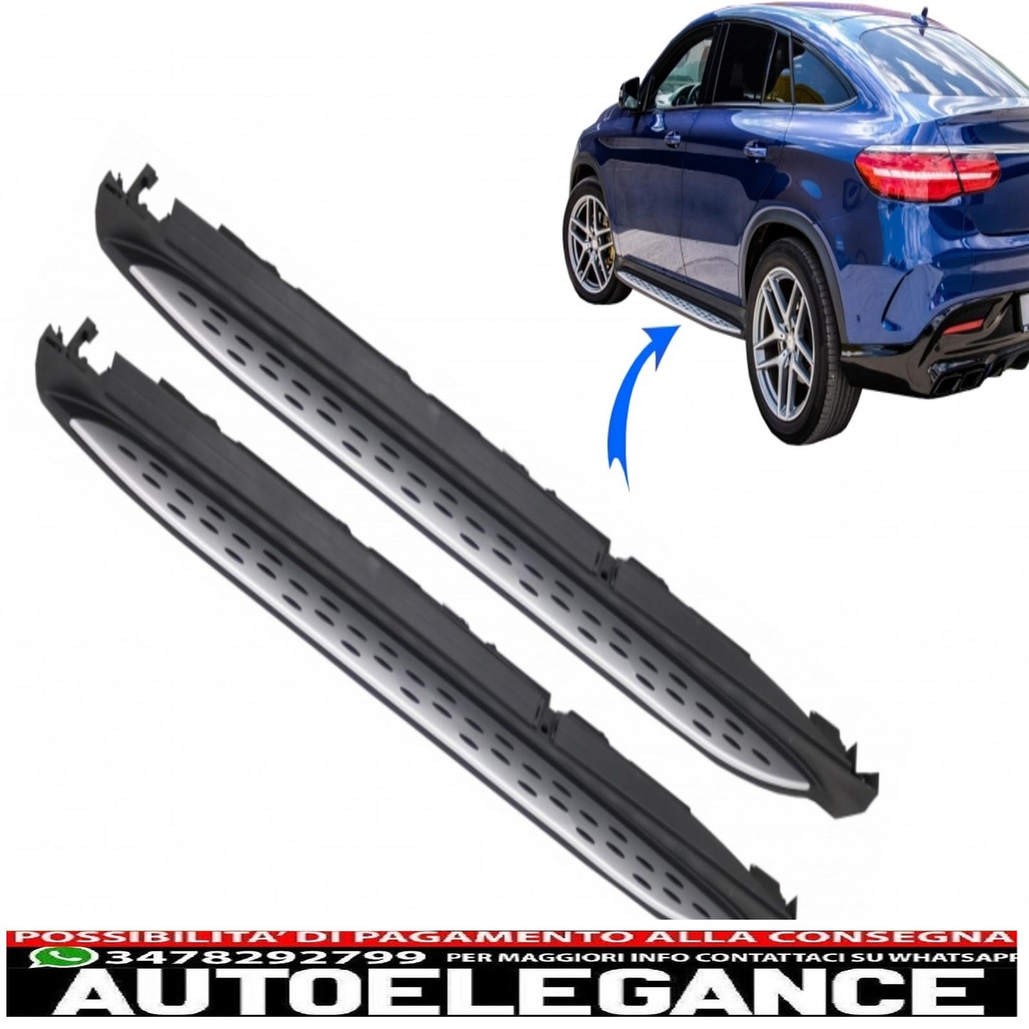 Side steps suitable for mercedes gle coupe c292 (2015-2019)
