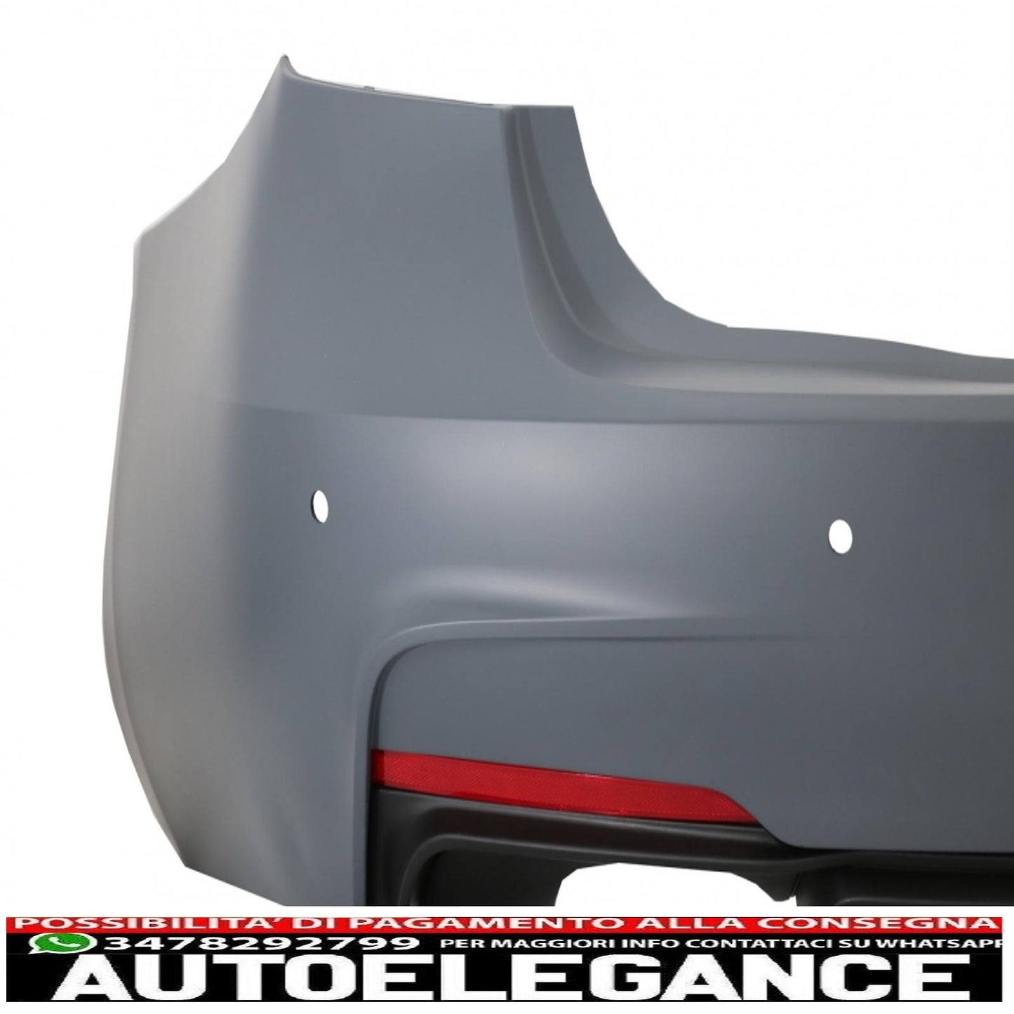 kit carrozzeria completo adatto per bmw serie 3 f30 (2011-2019) design m-technik con punta marmitta di scarico