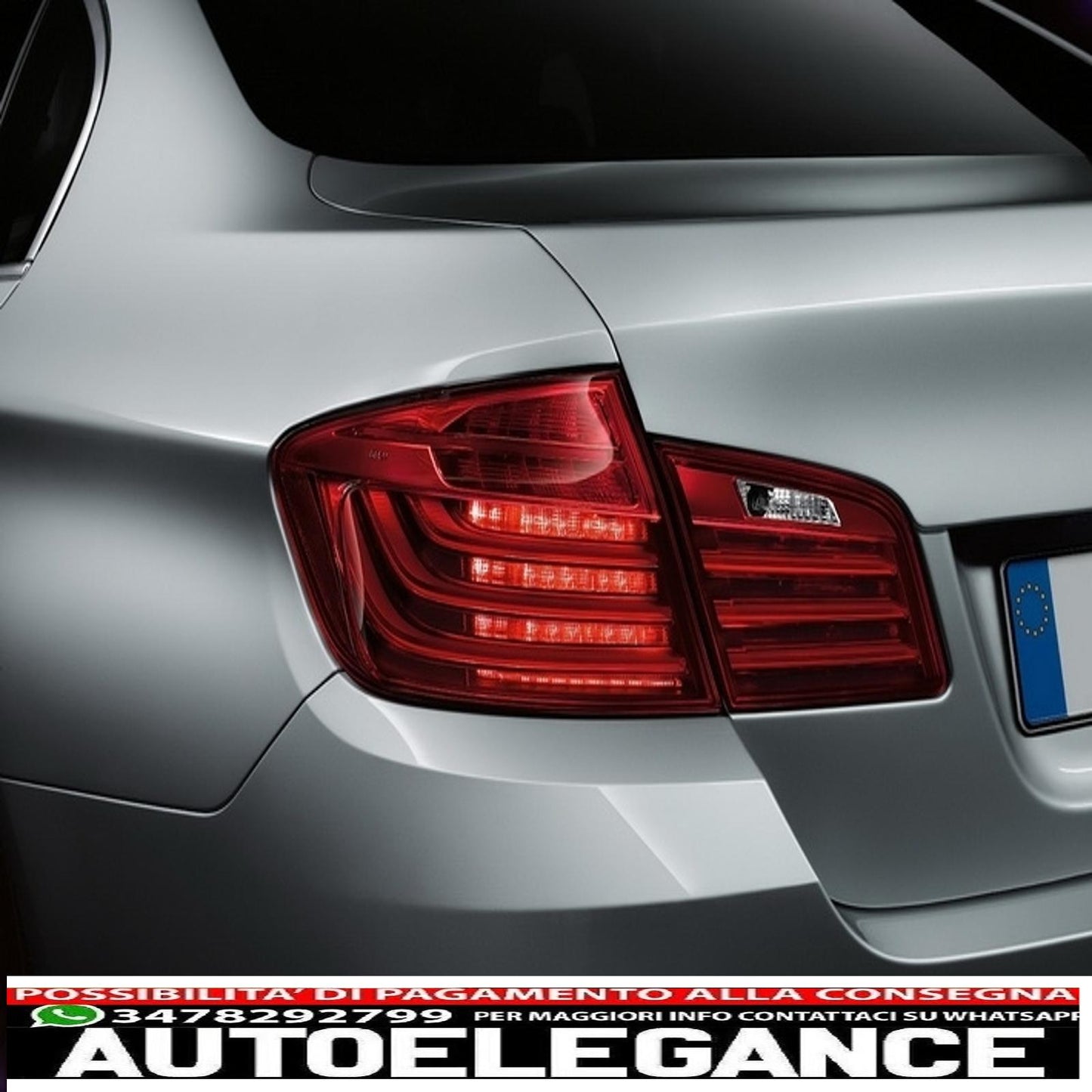 m performance led rear lights suitable for bmw 5 series f10 (2011-2017) transparent red lci design