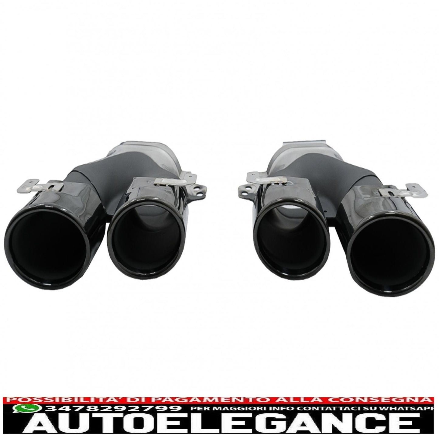 Rear Diffuser with Exhaust Tips Suitable for Mercedes E-Class W213 (2016-2019) E53 Design Night Package