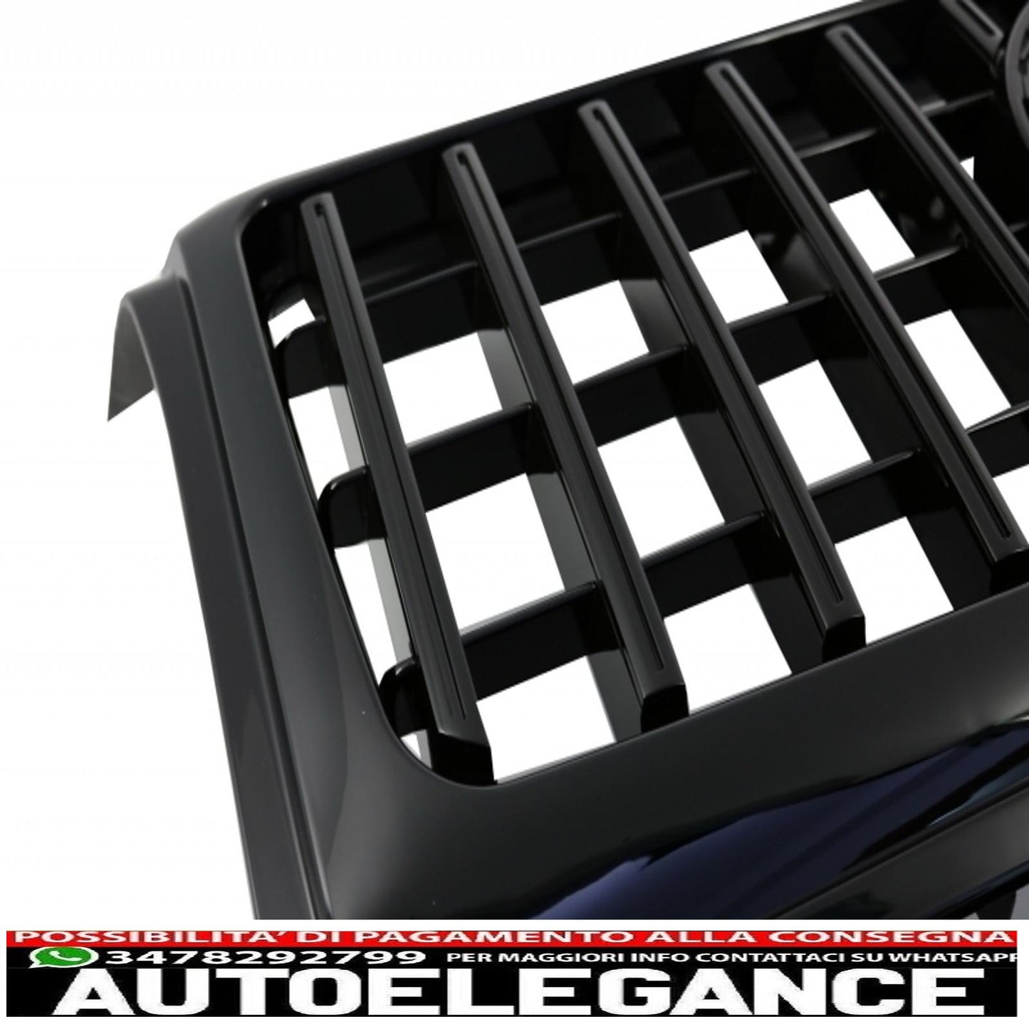 Front bumper with grille suitable for mercedes g-class w463 (1989-2017) g65 g63 gt-r panamericana design