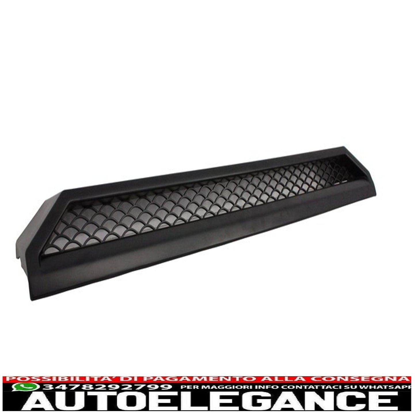 Front bumper spoiler led extension drl and upper spoiler suitable for mercedes g class w463 (1989-2017) black