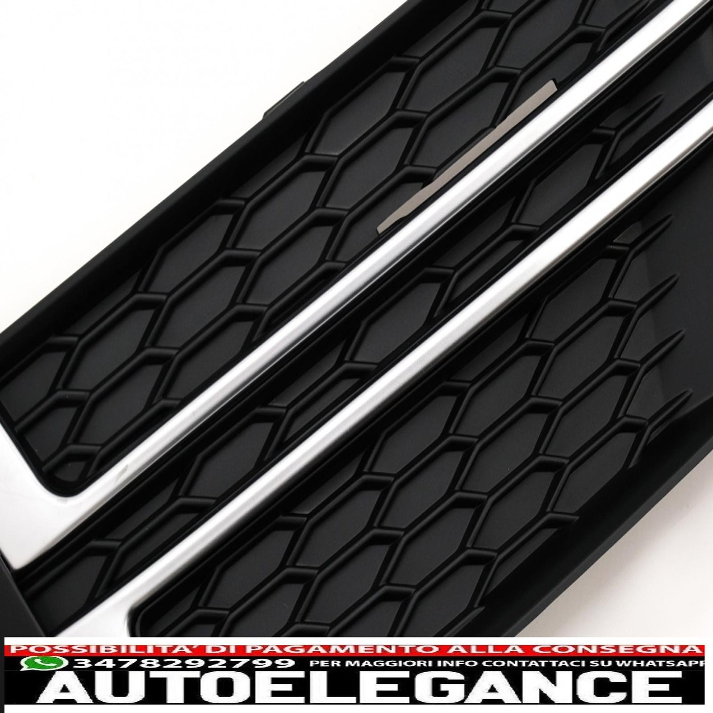 coperture inferiori della griglia del paraurti griglie laterali adatte per audi a4 b9 berlina avant (2016-2018) s-line AUTOELEGANCERICAMBI