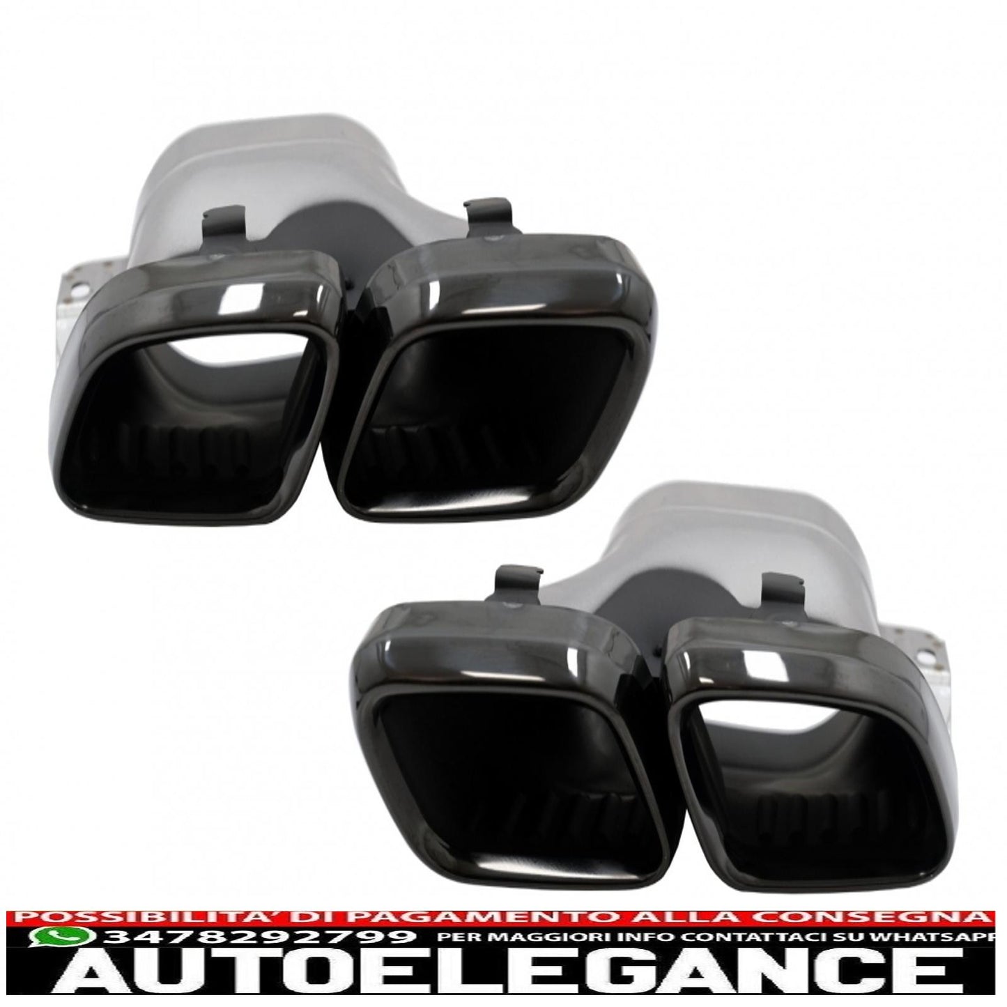 Complete body kit with muffler tips suitable for mercedes c-class w205 sedan (2014-2020) c63s edition 1 design