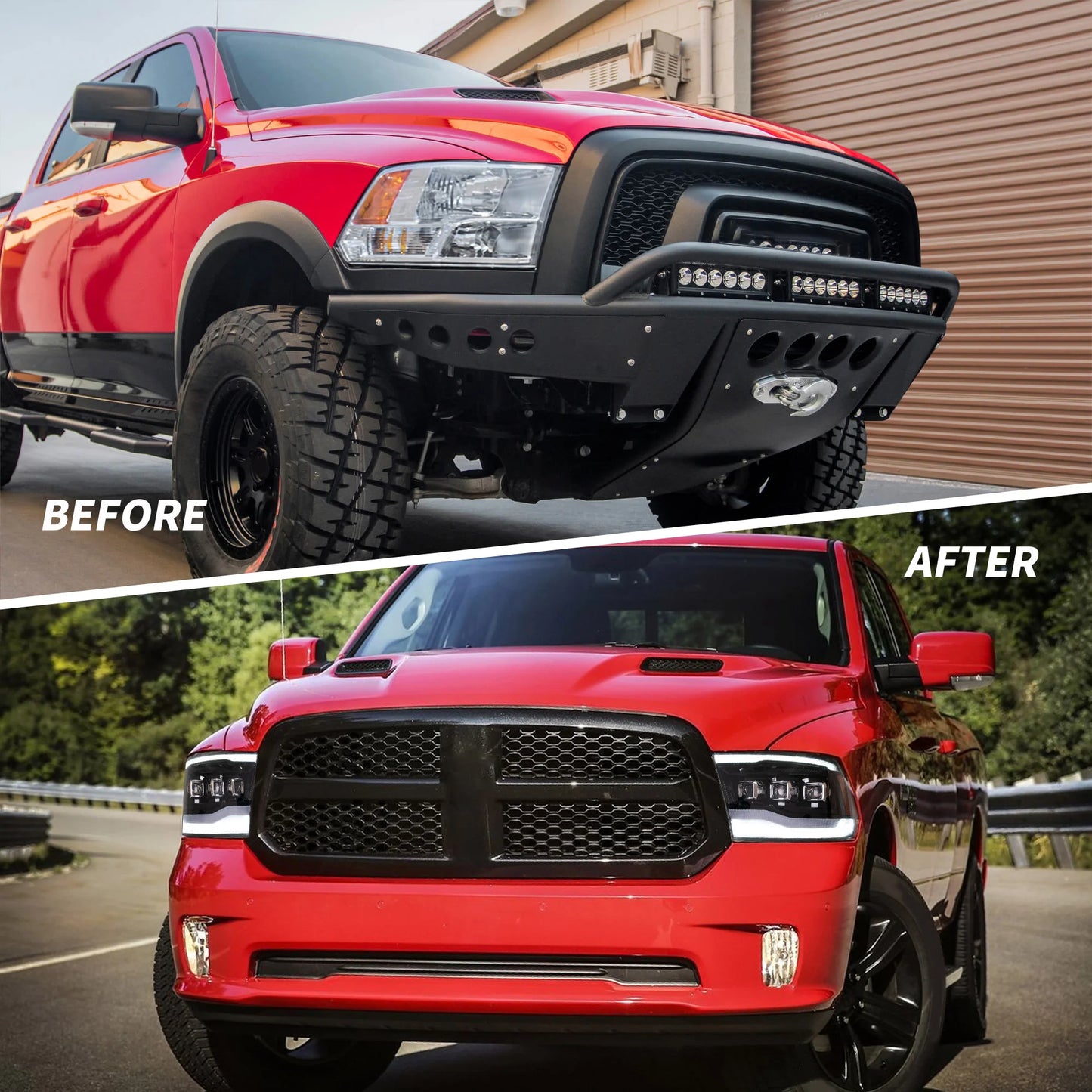 Full LED headlights for Dodge Ram 1500/2500/3500 2009-2018/Ram 1500 Classic 2019-2021