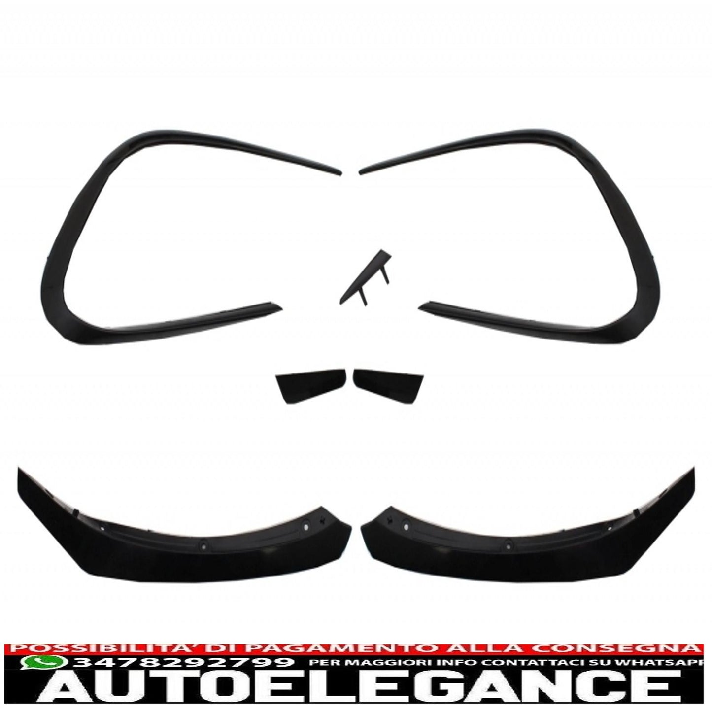 kit carrozzeria completo adatto per mercedes cla w117 c117 (2013-2018) restyling cla45 design griglia anteriore