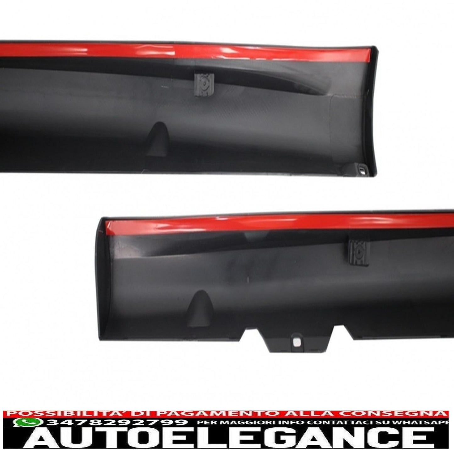 Paraurti posteriore con minigonne laterali adatto per vw golf vi (dal 2008 in poi) design r20