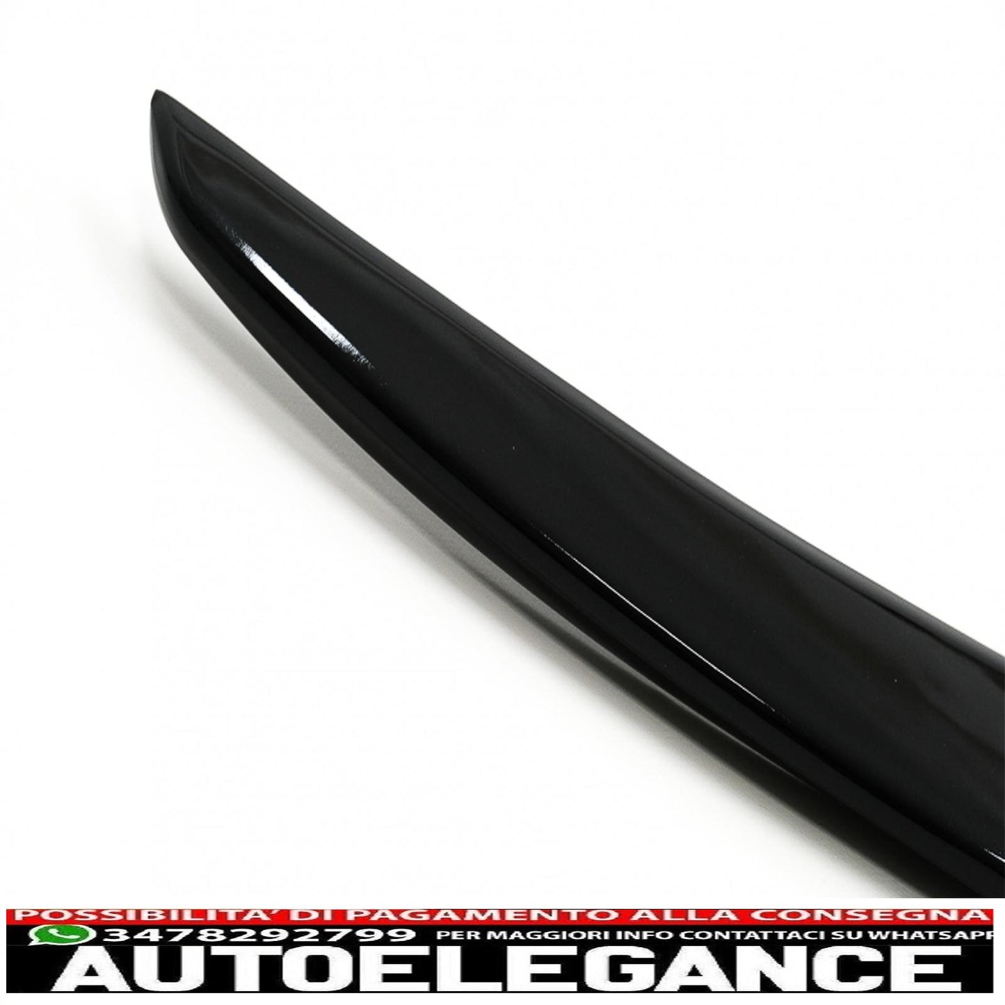 trunk spoiler with side decals vinyl sticker suitable for mercedes c class coupe c205 (2014-2019) piano black