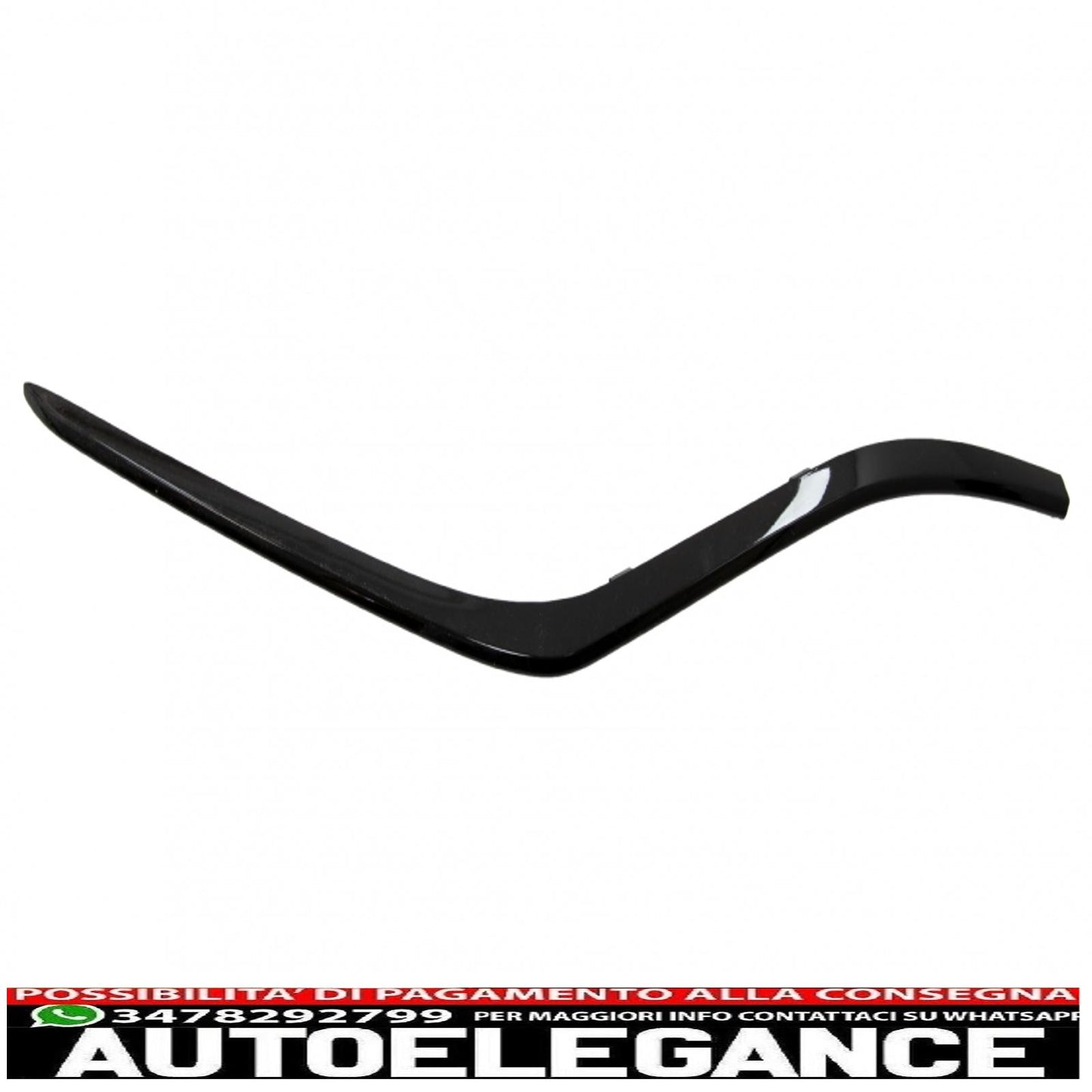 Spoiler anteriore splitter alette flics adatto per mercedes gle coupe c292 (2015-2018) pianoforte nero