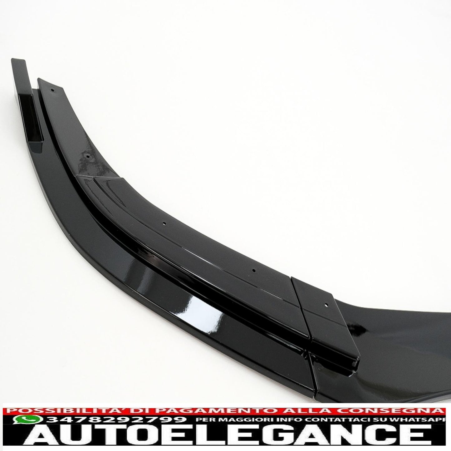 Estensione del labbro dello spoiler del paraurti anteriore adatta per mercedes classe e w212 s212 facelift sport line (2013-2016) nero pianoforte