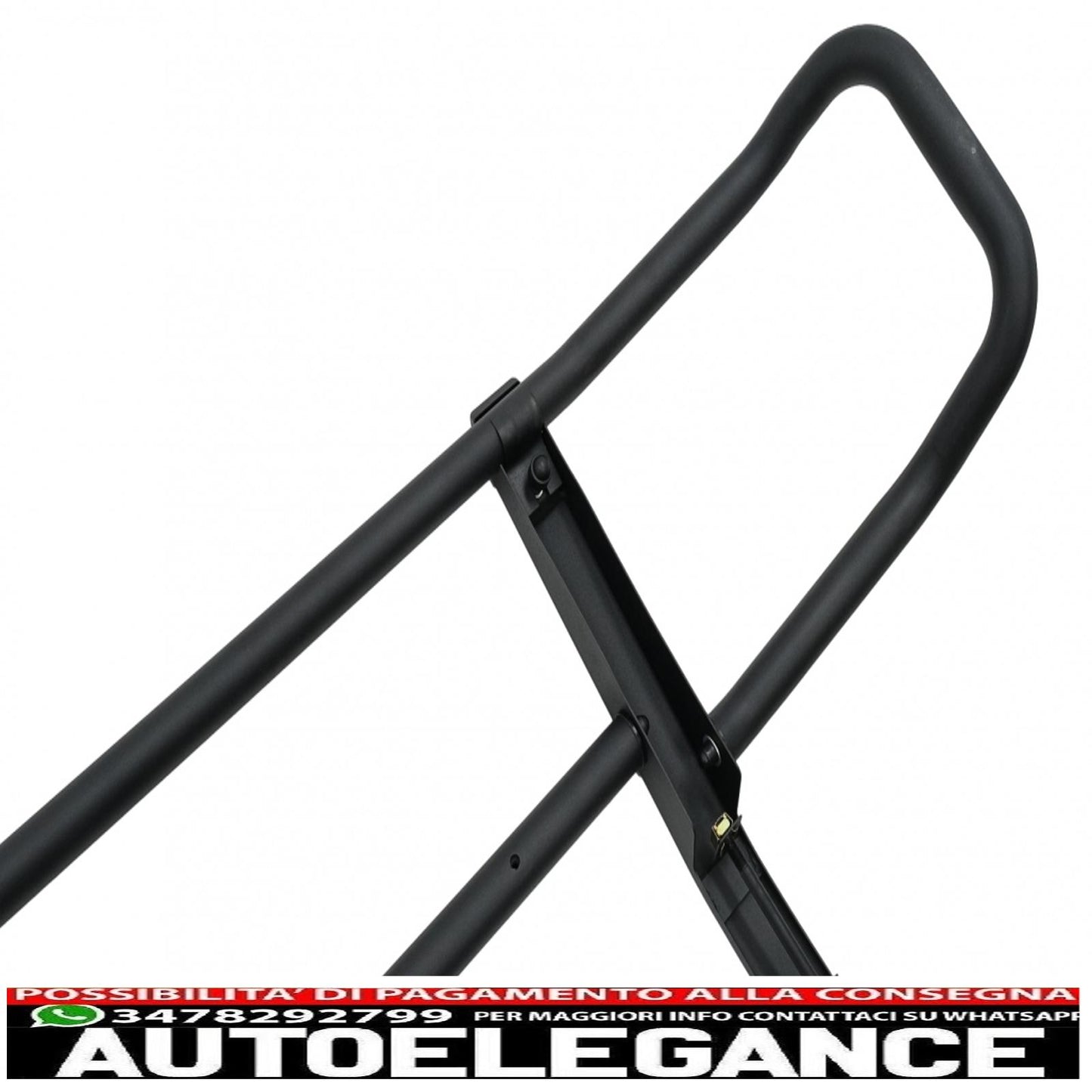 Front bumper with black bullbar suitable for mercedes g-class w463 (1989-2017) g65 design